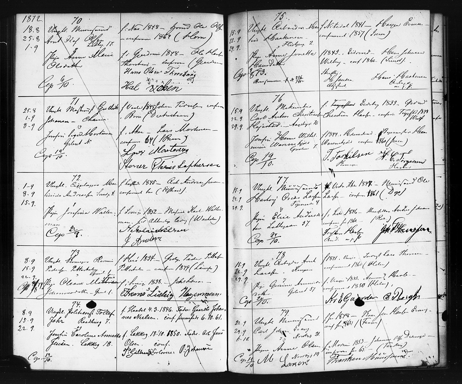 Grønland prestekontor Kirkebøker, AV/SAO-A-10848/G/Ga/L0002: Klokkerbok nr. 2, 1861-1863