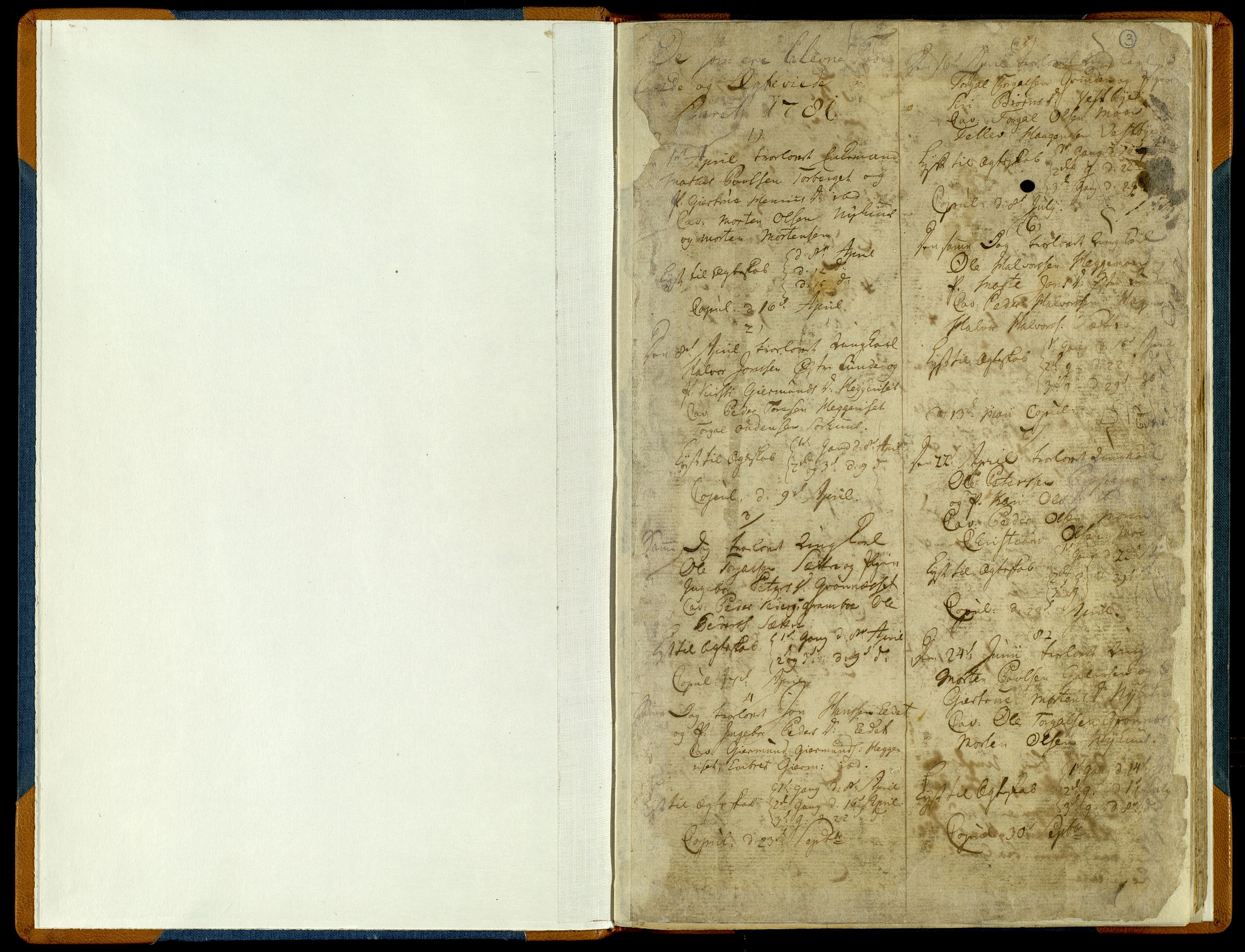 Trysil prestekontor, SAH/PREST-046/H/Ha/Haa/L0001: Ministerialbok nr. 1, 1781-1800, s. 2-3