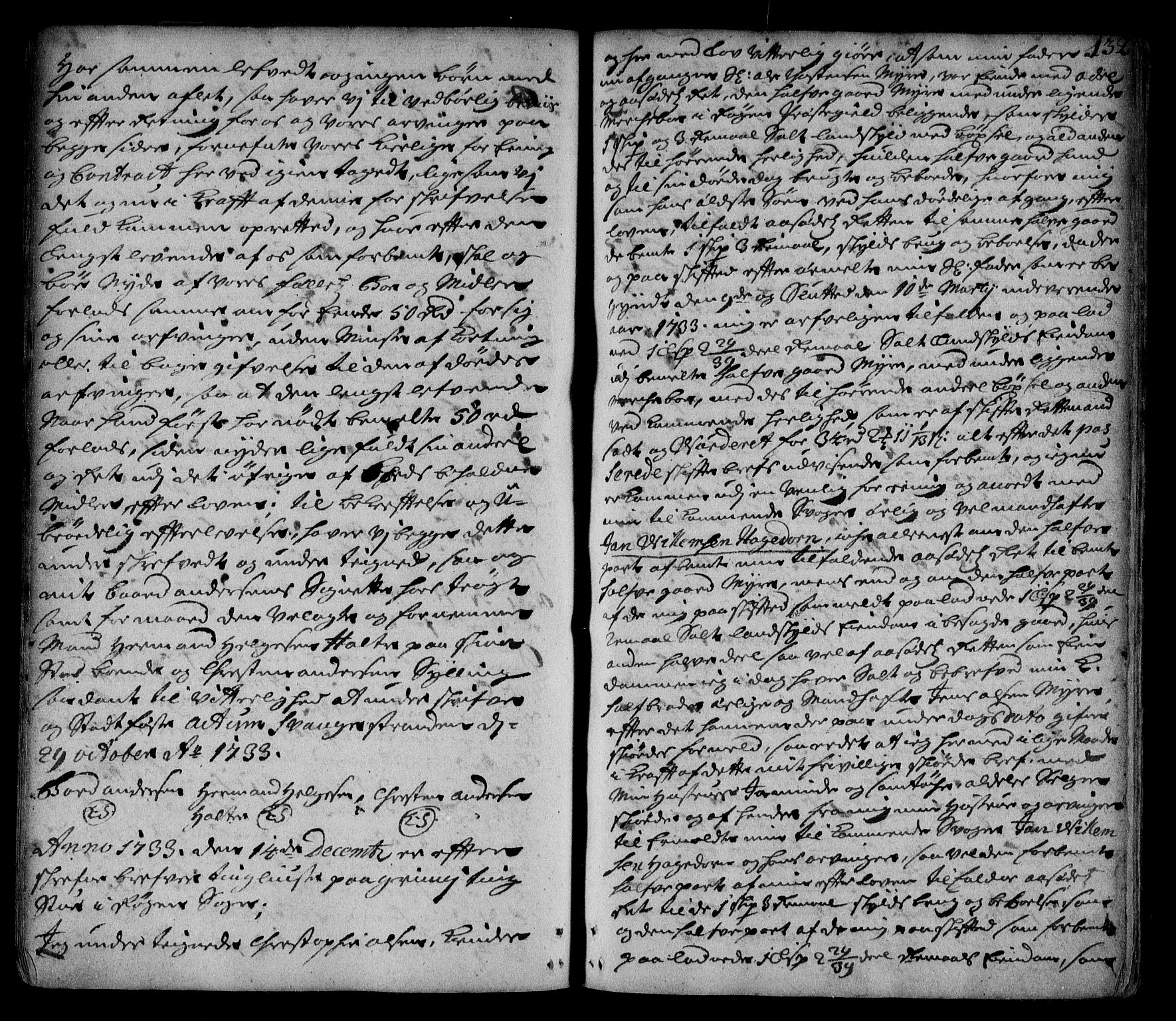 Lier, Røyken og Hurum sorenskriveri, SAKO/A-89/G/Ga/Gaa/L0002: Pantebok nr. II, 1725-1755, s. 132