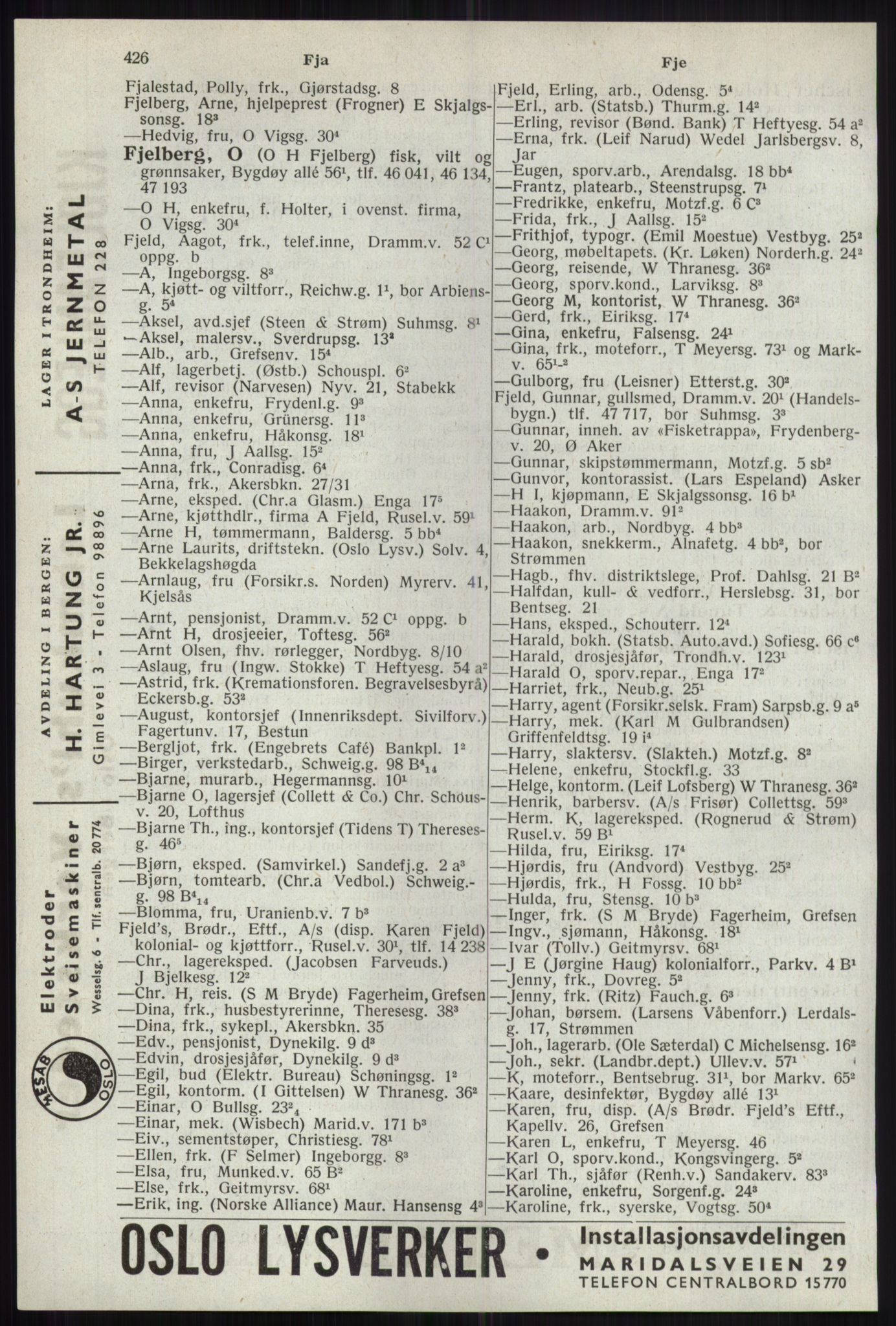 Kristiania/Oslo adressebok, PUBL/-, 1941, s. 426