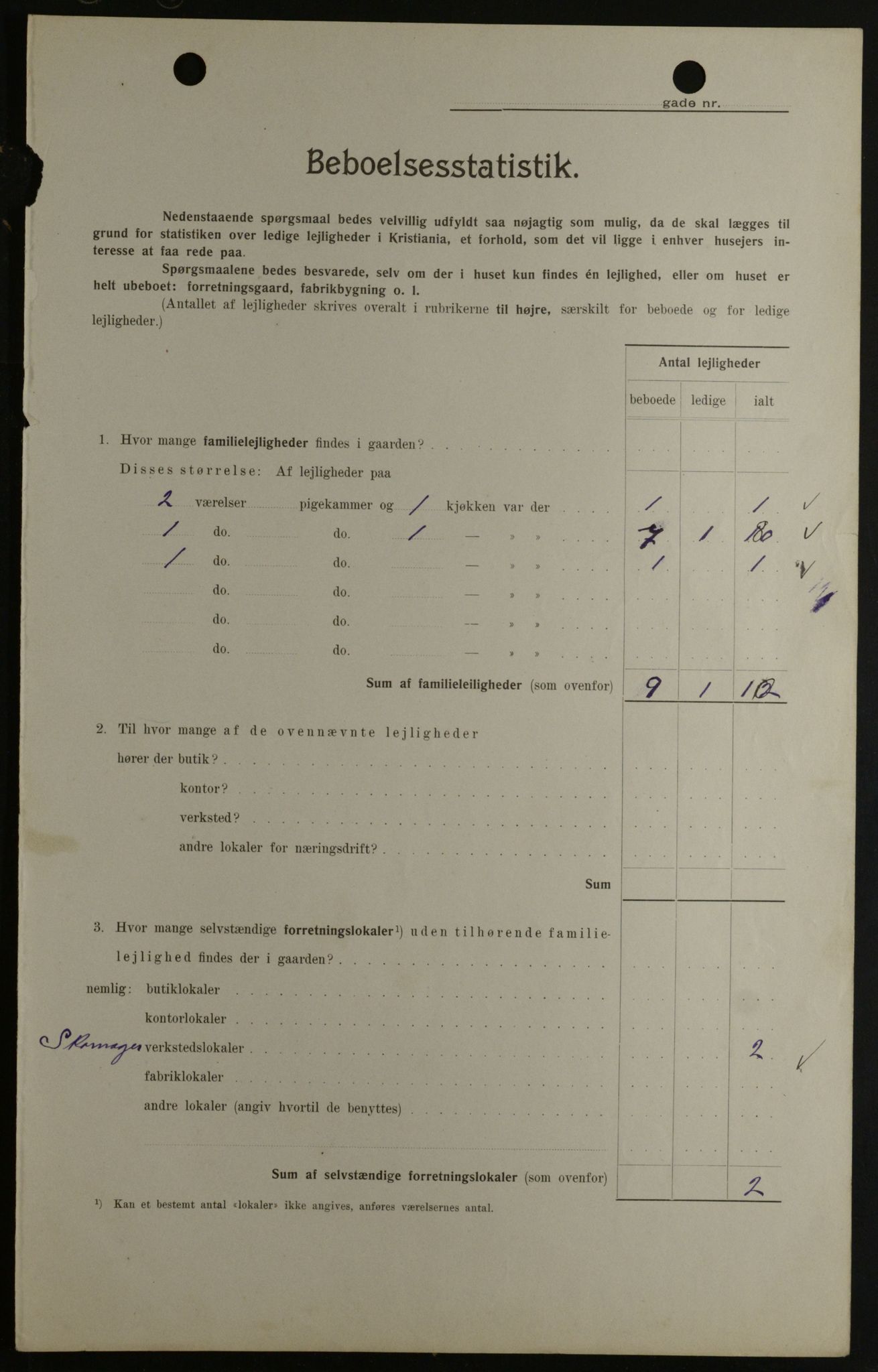 OBA, Kommunal folketelling 1.2.1908 for Kristiania kjøpstad, 1908, s. 75659