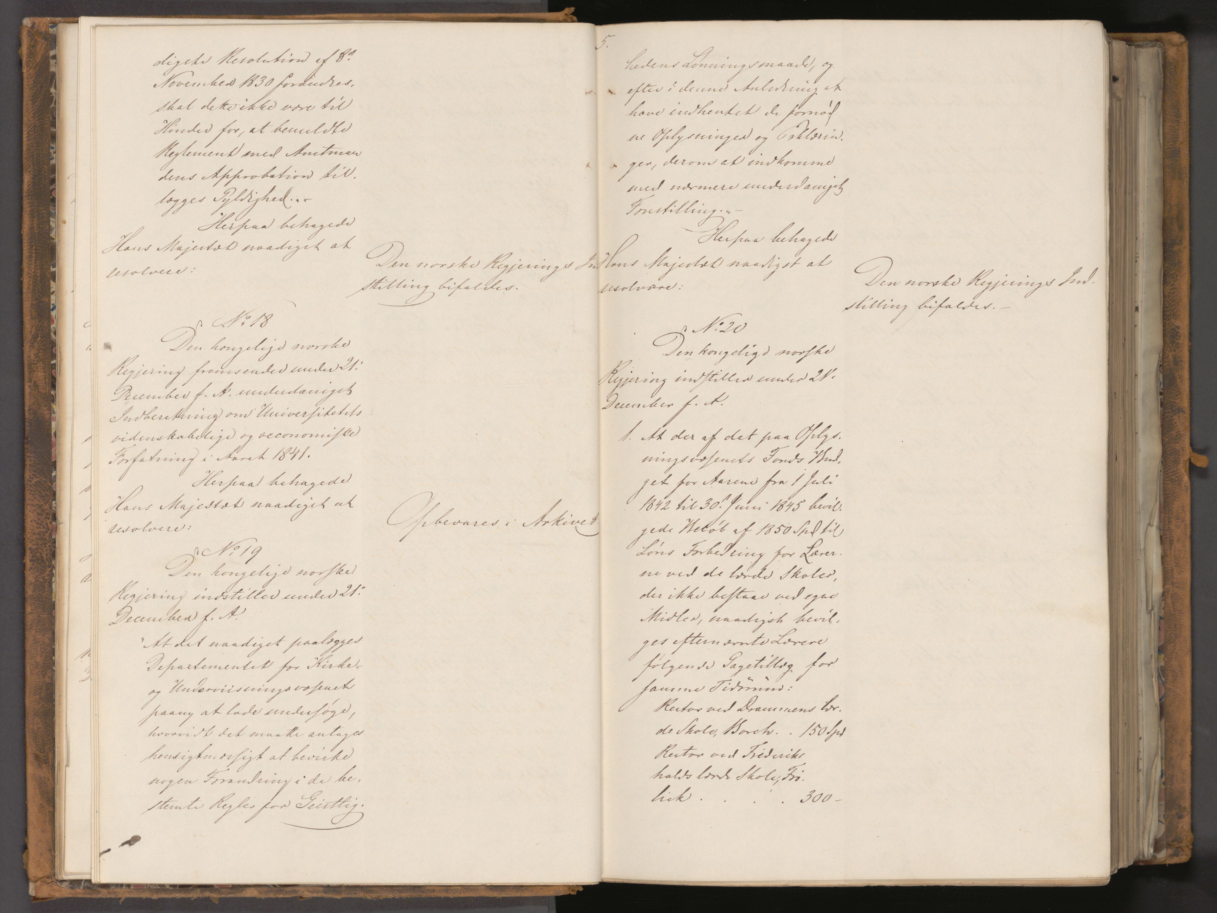 Statsrådssekretariatet, AV/RA-S-1001/A/Ab/L0057: Kgl. res. nr. 1-880, 1. halvår, 1843