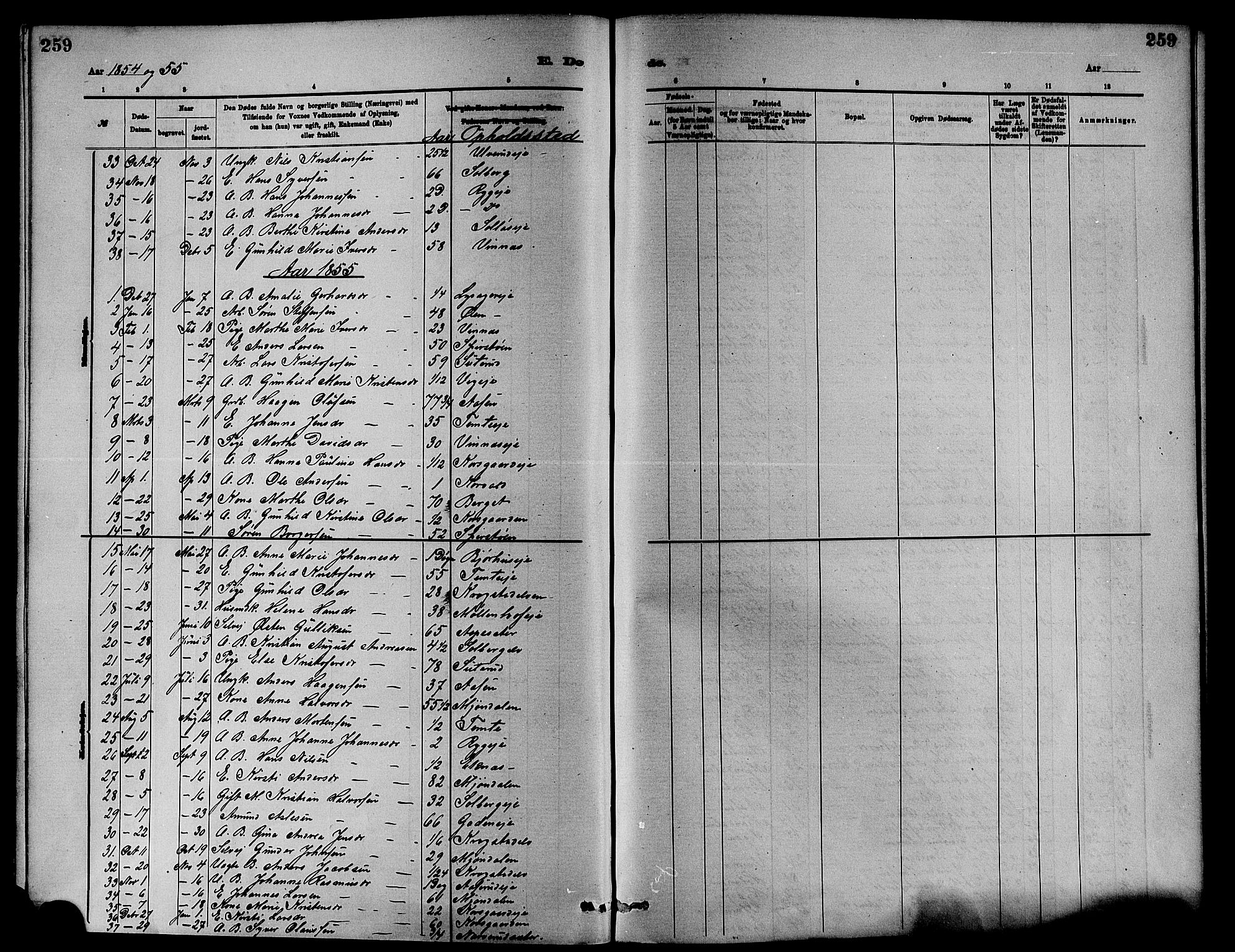 Nedre Eiker kirkebøker, AV/SAKO-A-612/F/Fa/L0001: Ministerialbok nr. 1, 1853-1877, s. 259