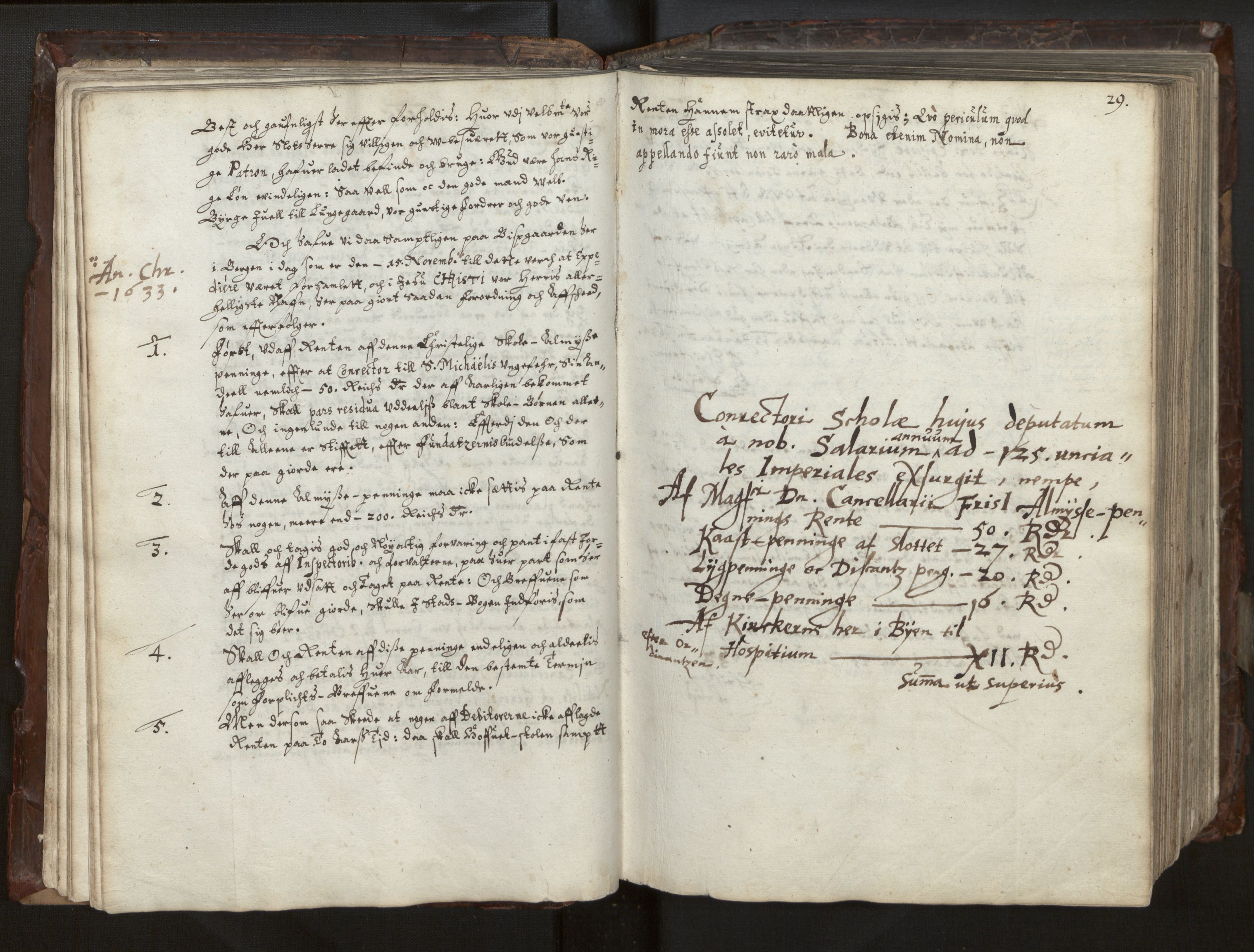 Bjørgvin biskop, AV/SAB-A-5601/Ga/L0014: Jordebøker for geistleg gods og andre rekneskapsprotokollar, 1609-1737, s. 28b-29a