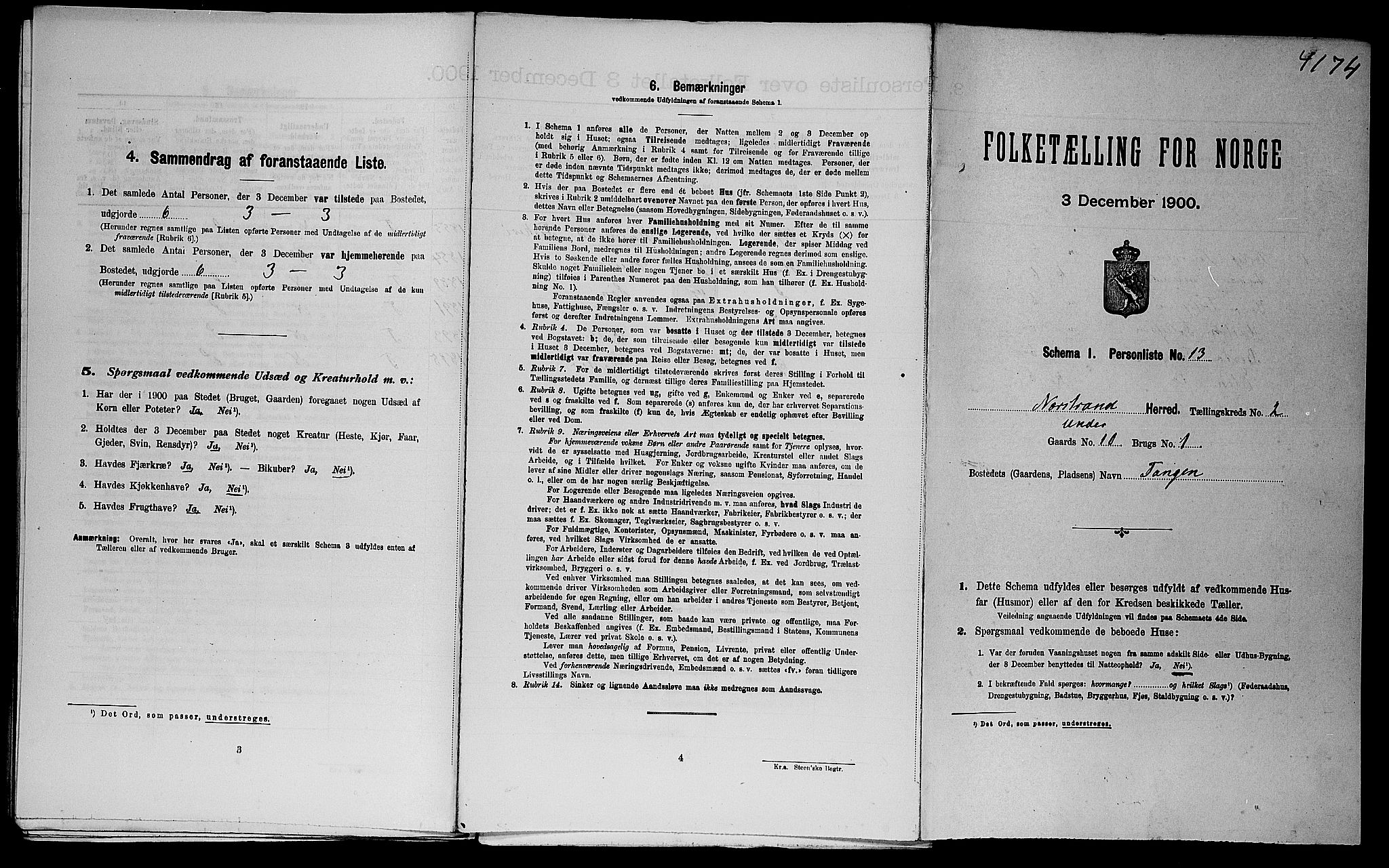 SAST, Folketelling 1900 for 1139 Nedstrand herred, 1900, s. 128