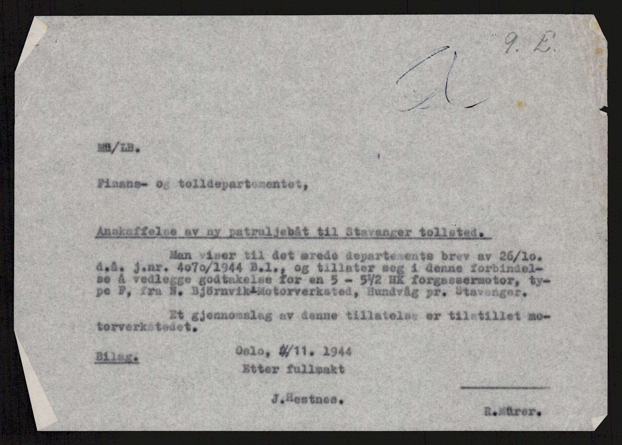Direktoratet for industriforsyning, Sekretariatet, AV/RA-S-4153/D/Df/L0055: 9. Metallkontoret, 1940-1945, s. 171