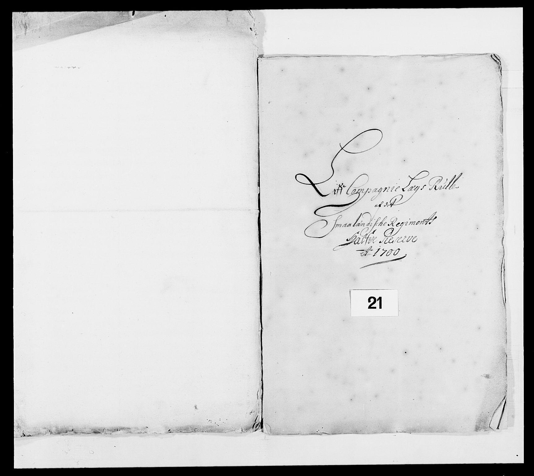 Kommanderende general (KG I) med Det norske krigsdirektorium, AV/RA-EA-5419/E/Ea/L0494: Smålenske regiment, 1697-1717, s. 113