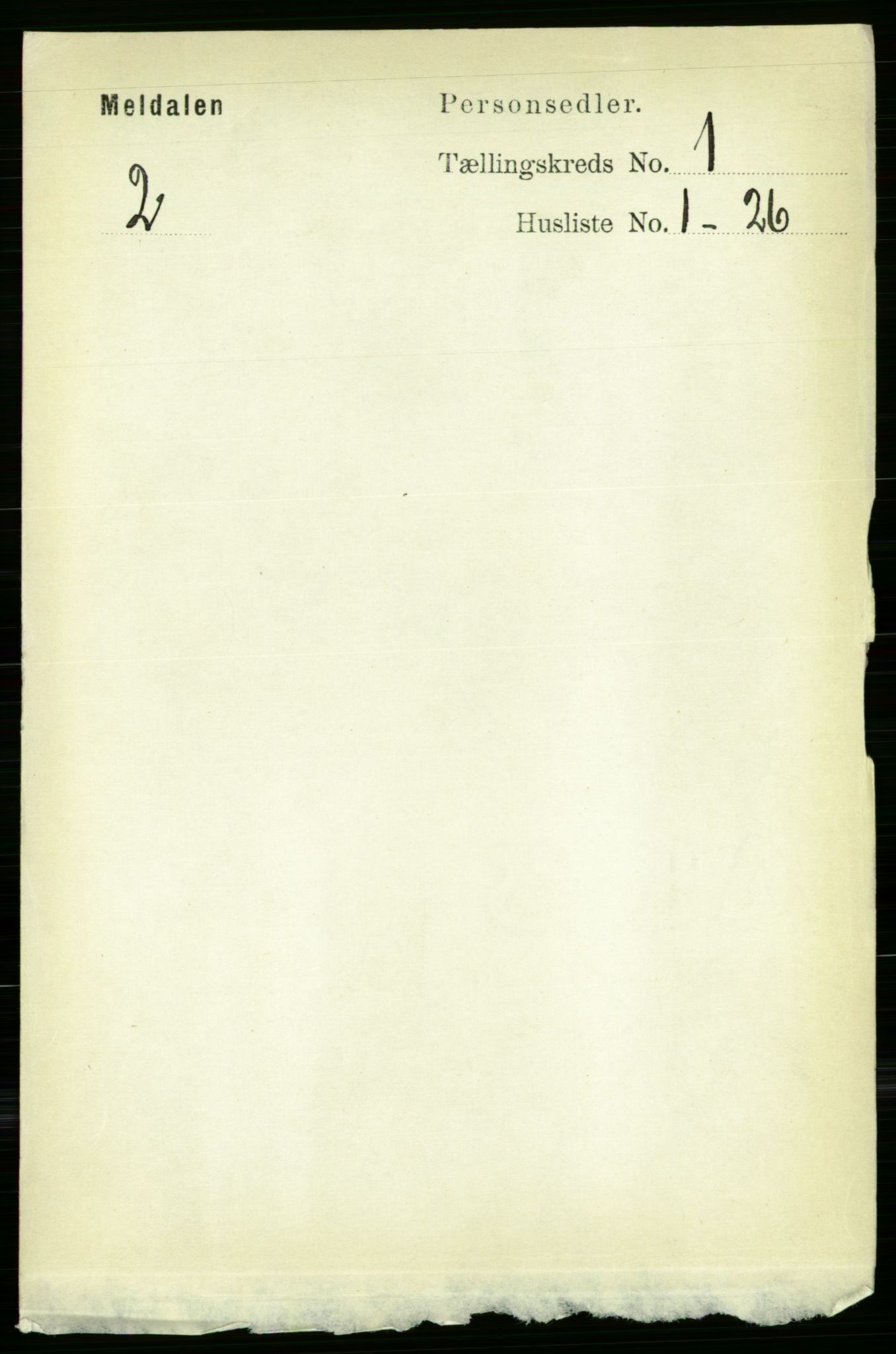 RA, Folketelling 1891 for 1636 Meldal herred, 1891, s. 154