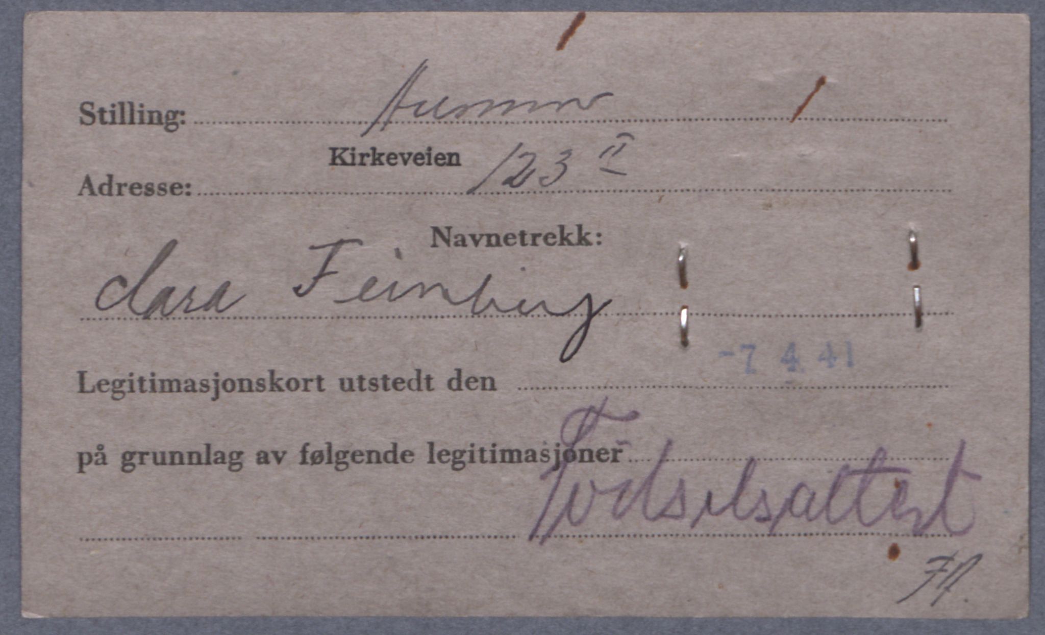 Sosialdepartementet, Våre Falne, RA/S-1708/E/Ee/L0021A: Fotografier av jøder på legitimasjonskort (1941-42), 1941-1942, s. 102