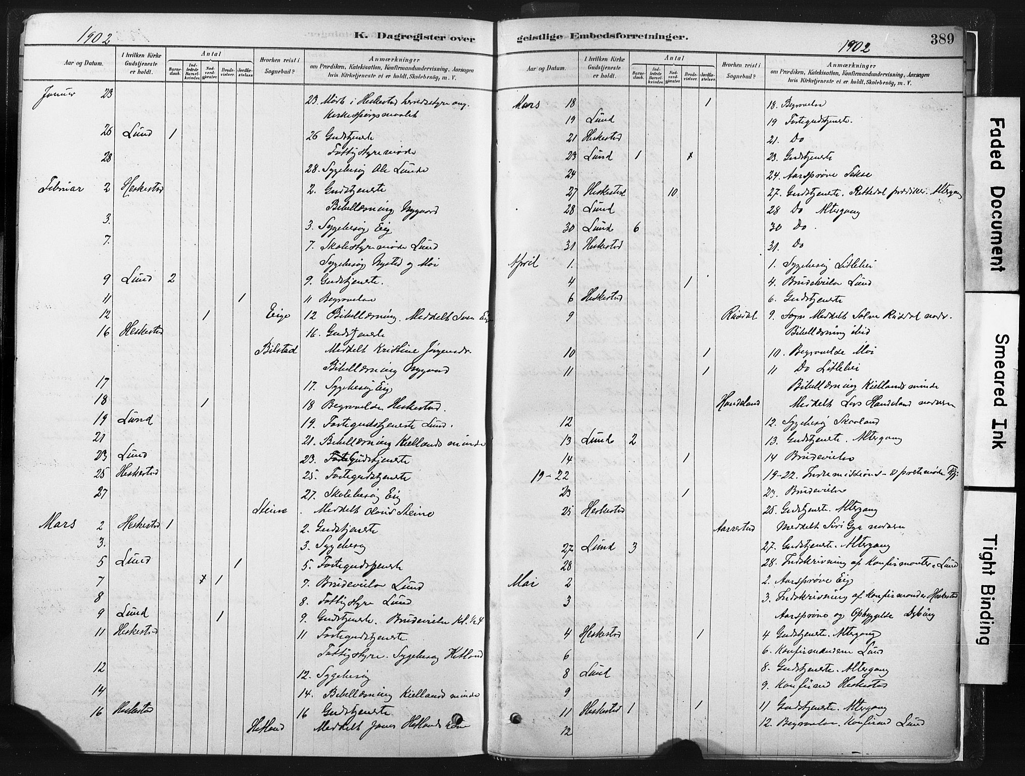 Lund sokneprestkontor, AV/SAST-A-101809/S06/L0011: Ministerialbok nr. A 10, 1877-1904, s. 389