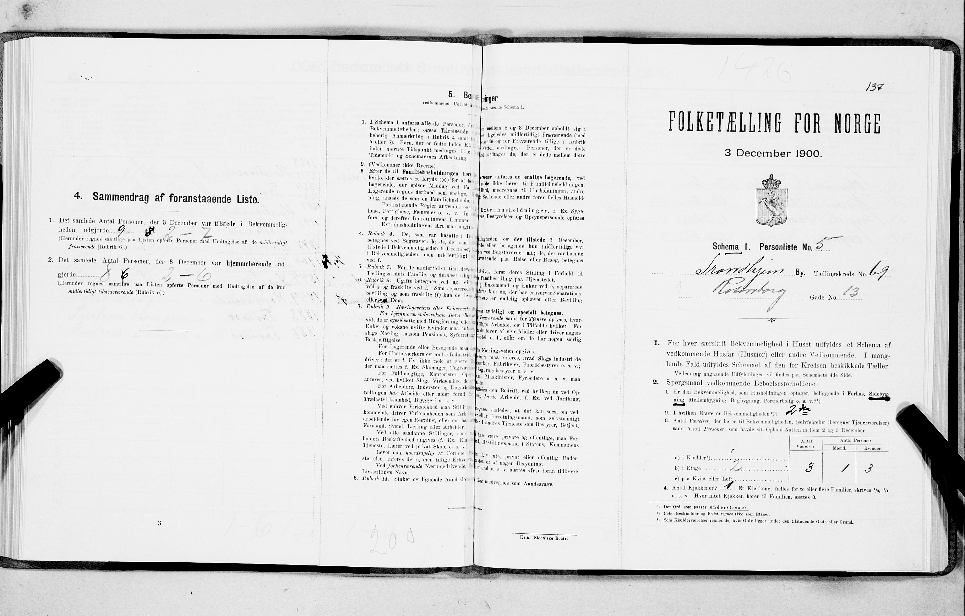 SAT, Folketelling 1900 for 1601 Trondheim kjøpstad, 1900, s. 12782