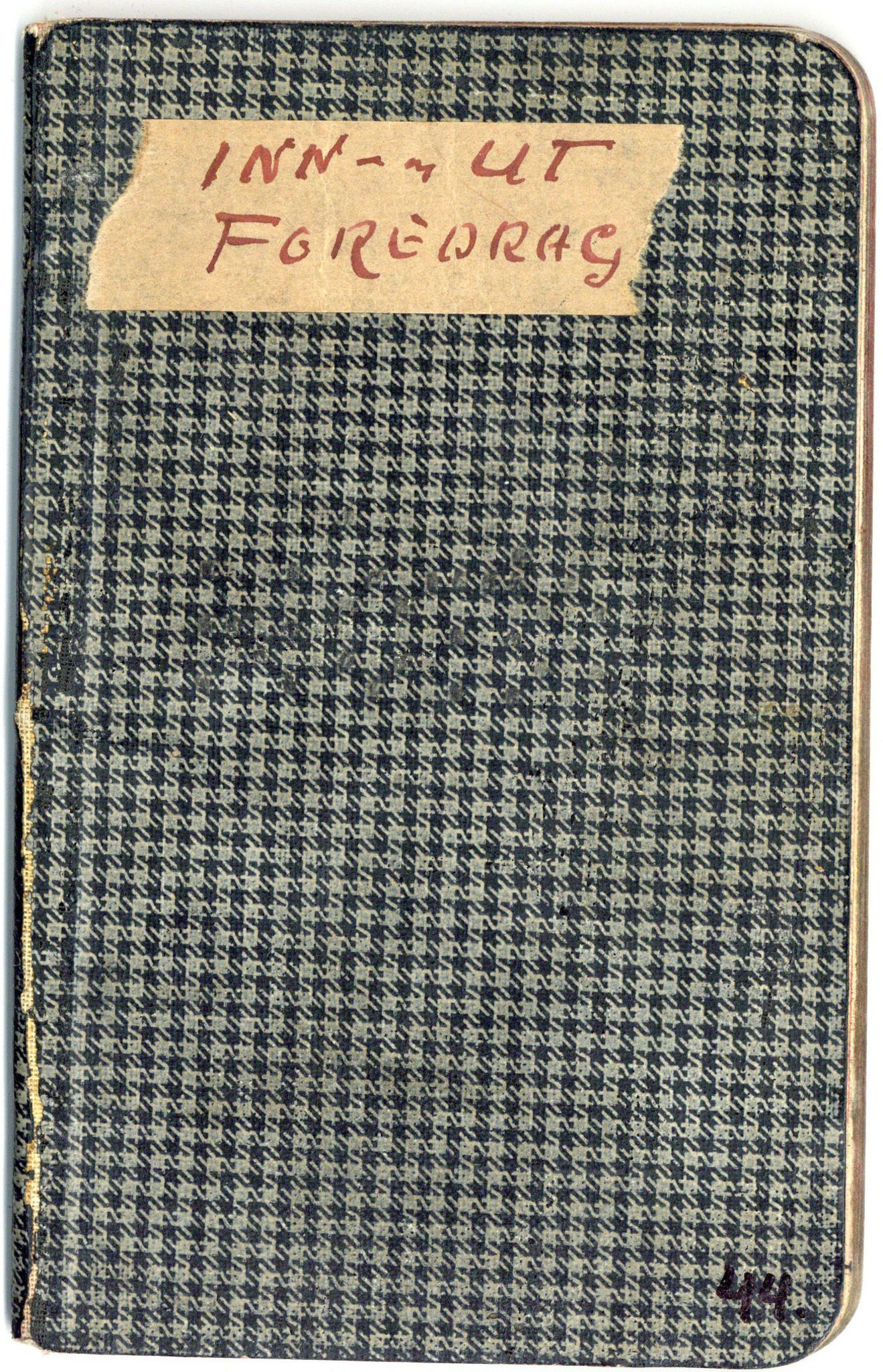 Gerhard Kjølås-arkivet, FMFB/A-1081/R/L0044: Regnskapsprotokoll, 1911-1913