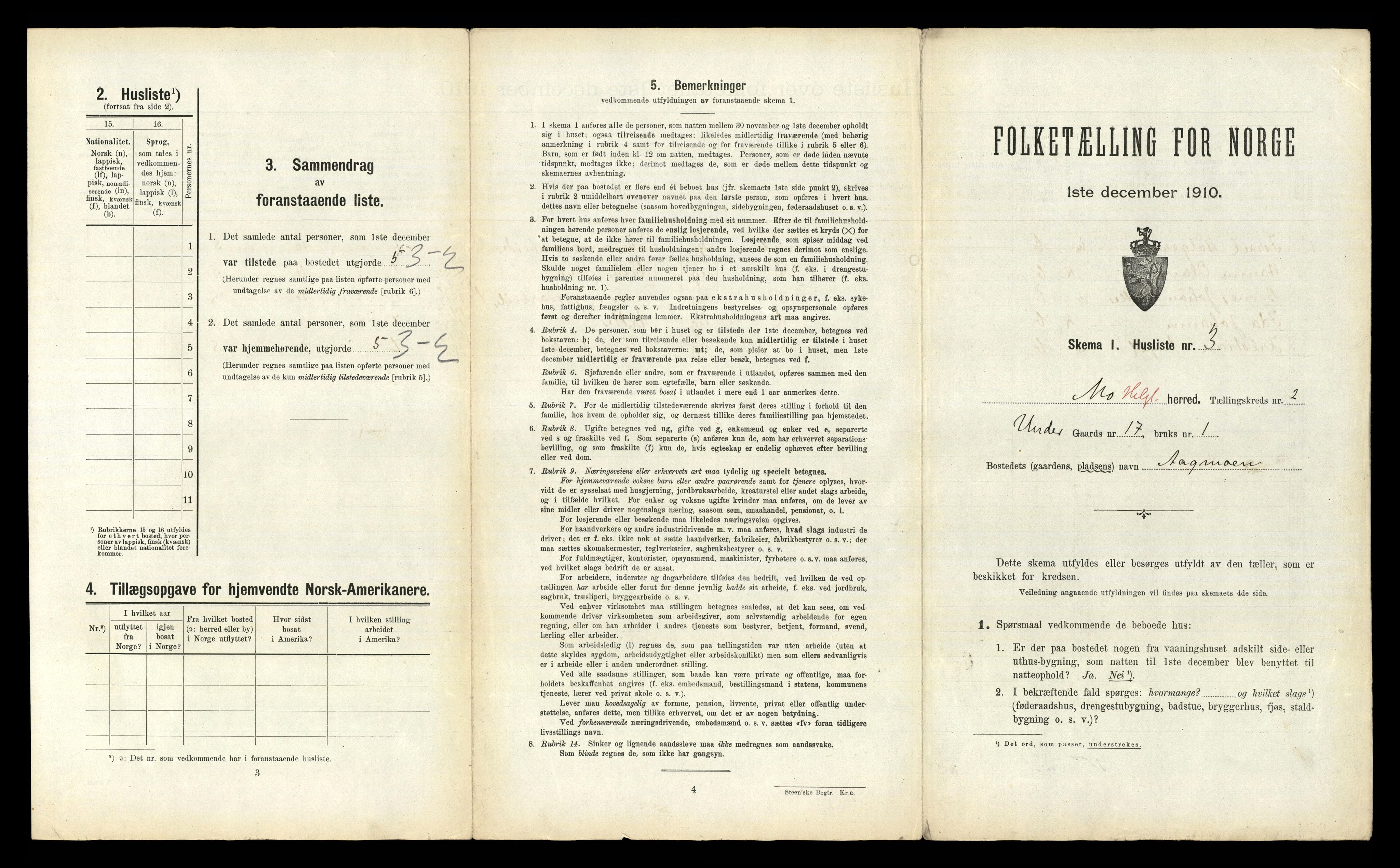 RA, Folketelling 1910 for 1833 Mo herred, 1910, s. 159