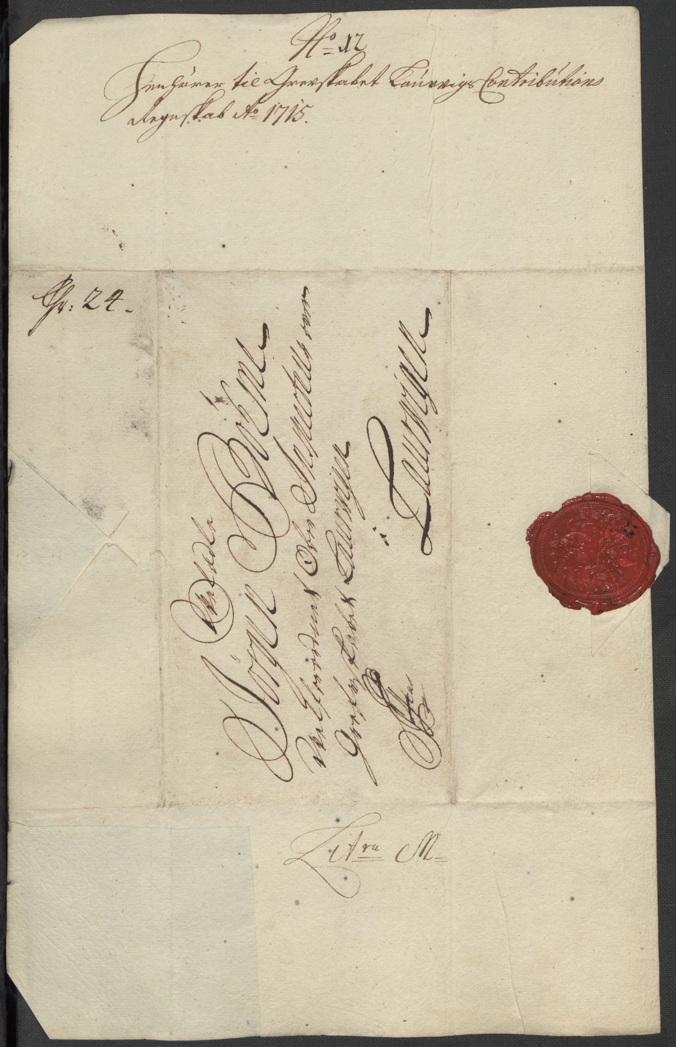 Rentekammeret inntil 1814, Reviderte regnskaper, Fogderegnskap, AV/RA-EA-4092/R33/L1986: Fogderegnskap Larvik grevskap, 1714-1715, s. 484