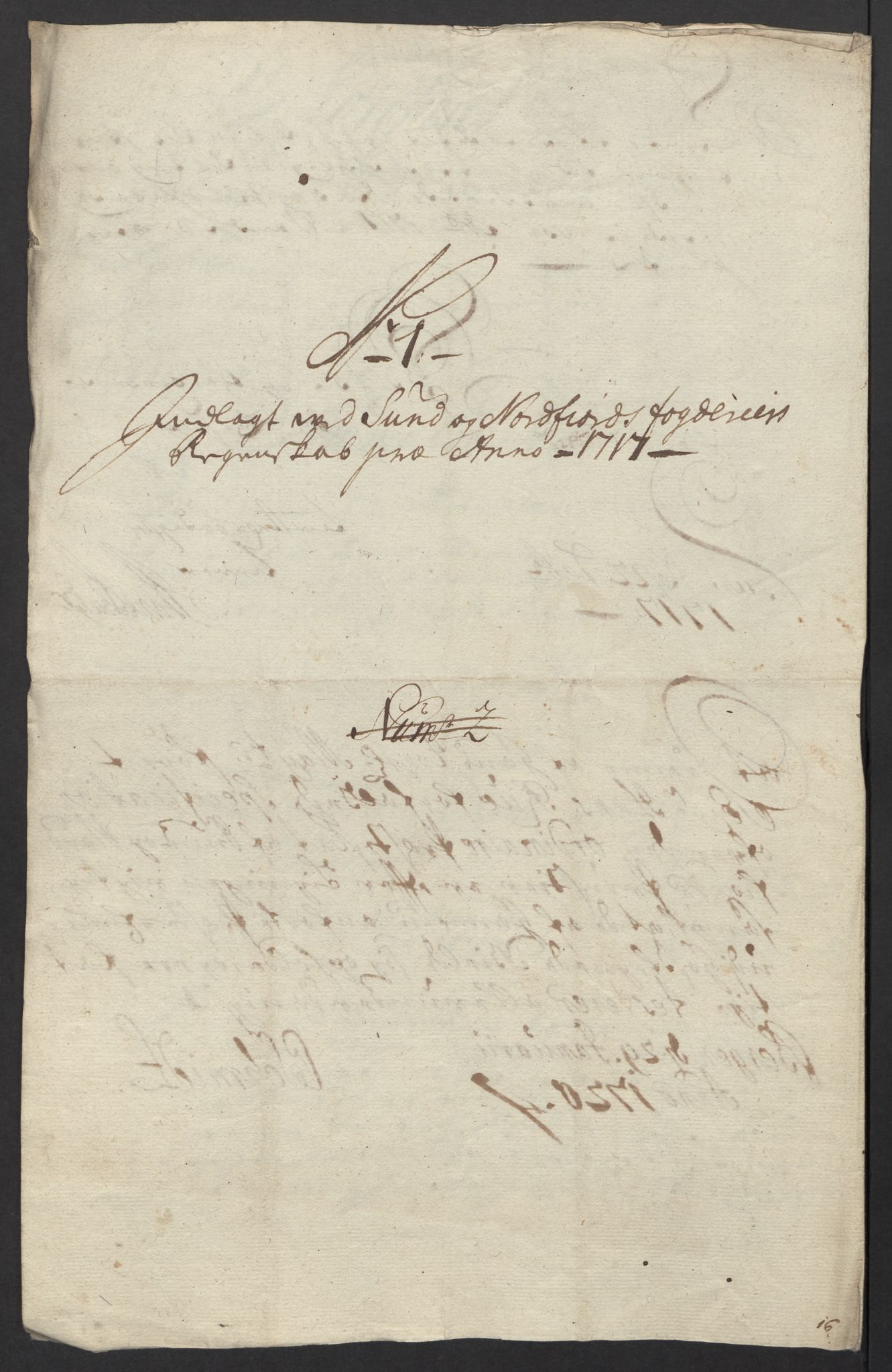 Rentekammeret inntil 1814, Reviderte regnskaper, Fogderegnskap, RA/EA-4092/R53/L3441: Fogderegnskap Sunn- og Nordfjord, 1717-1718, s. 43
