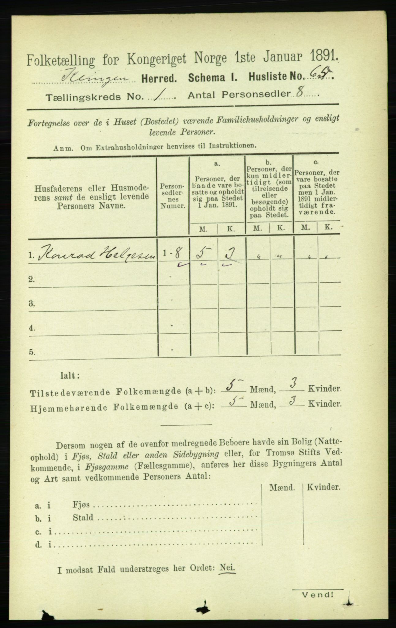 RA, Folketelling 1891 for 1746 Klinga herred, 1891, s. 79