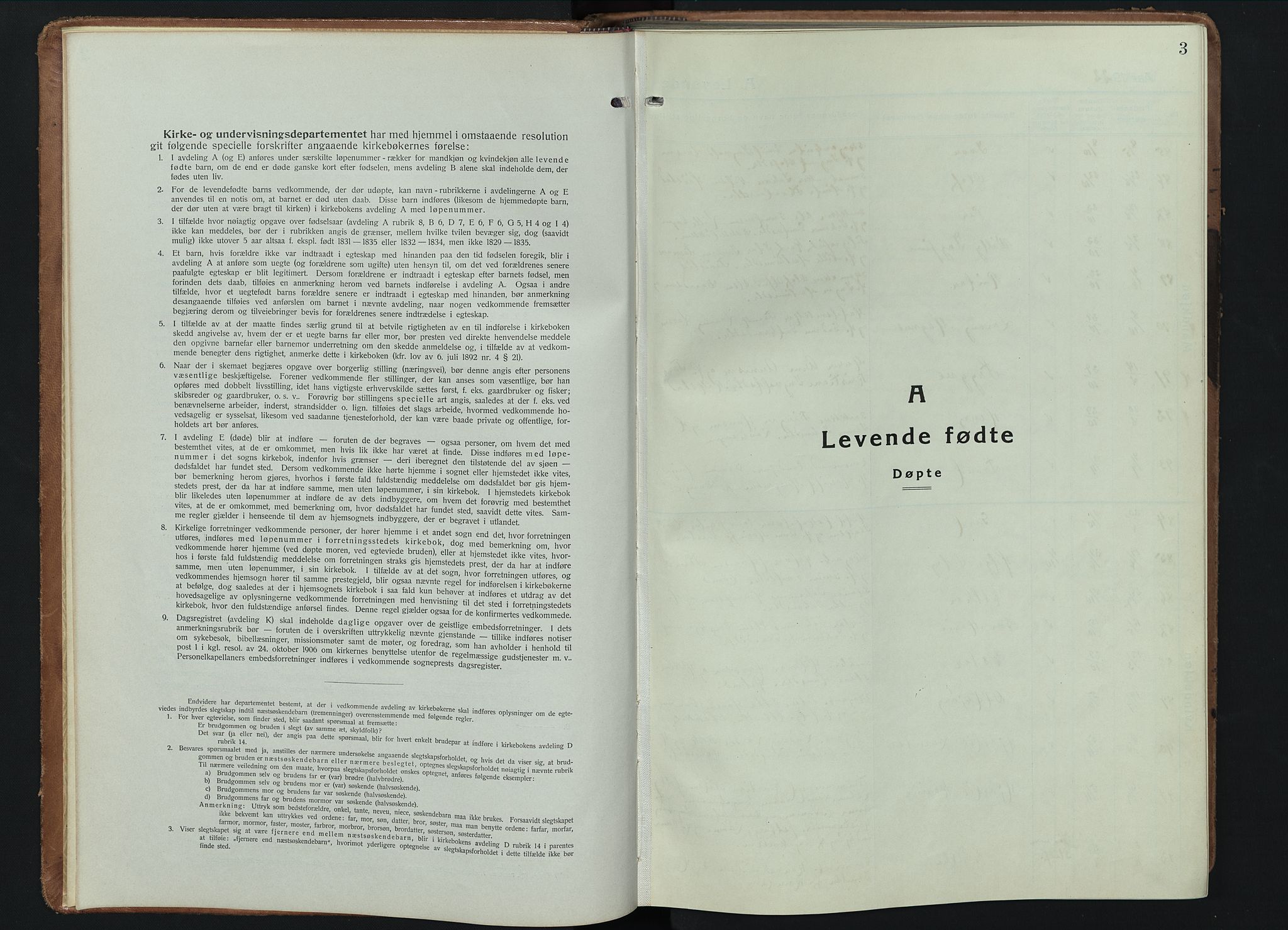 Elverum prestekontor, SAH/PREST-044/H/Ha/Hab/L0015: Klokkerbok nr. 15, 1922-1945, s. 3