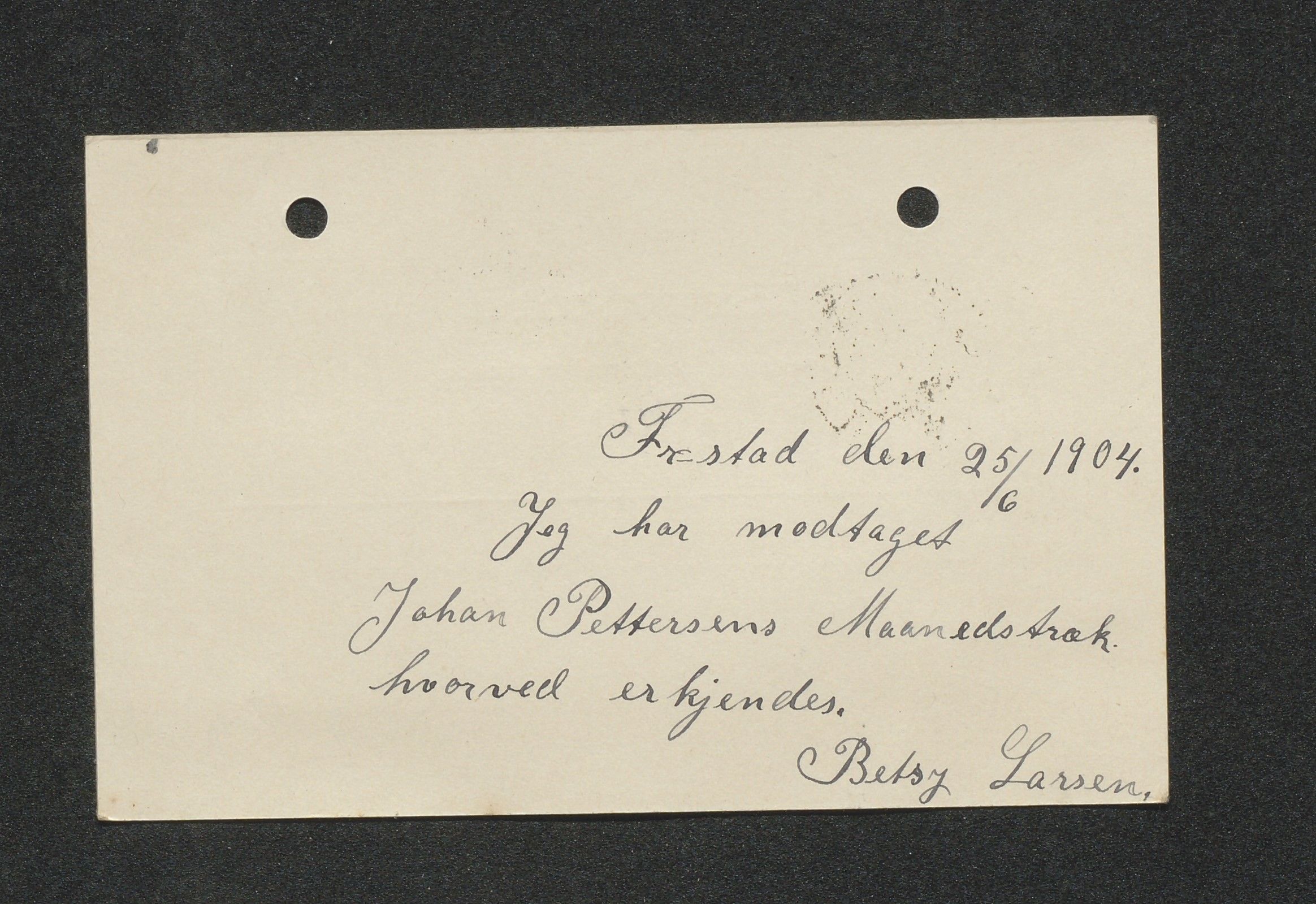 O. Terjesens rederi, AAKS/PA-2525/E/E01/L0013: Korrespondanse, 1904-1905