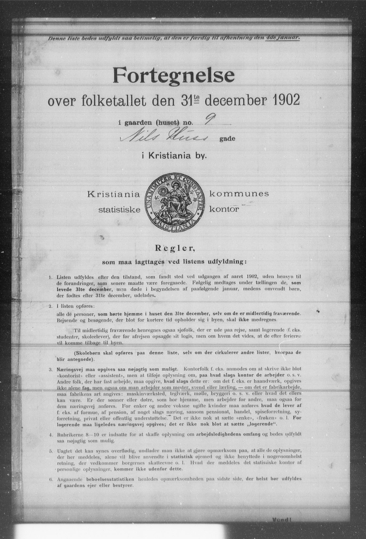 OBA, Kommunal folketelling 31.12.1902 for Kristiania kjøpstad, 1902, s. 13301