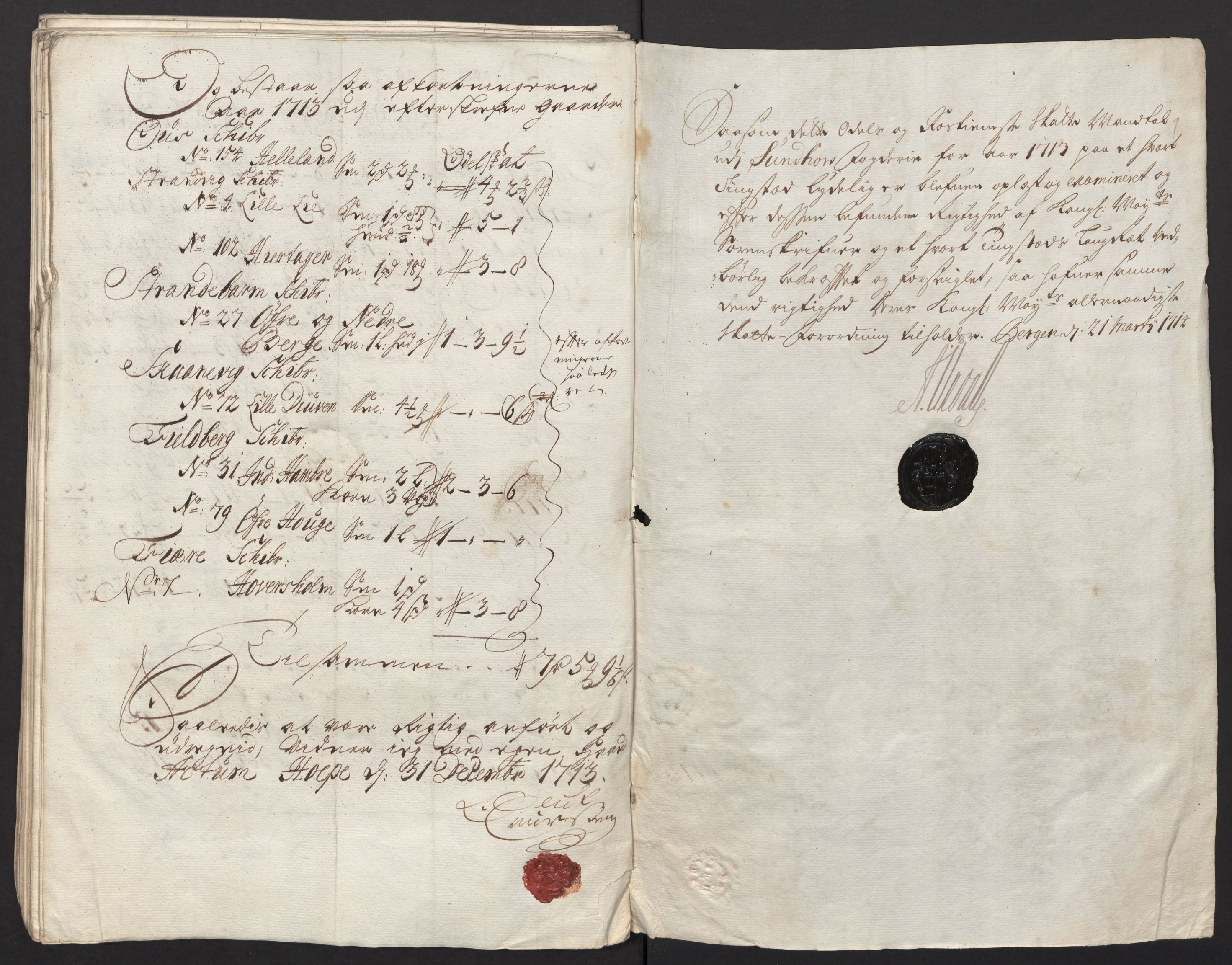 Rentekammeret inntil 1814, Reviderte regnskaper, Fogderegnskap, AV/RA-EA-4092/R48/L2989: Fogderegnskap Sunnhordland og Hardanger, 1713, s. 107