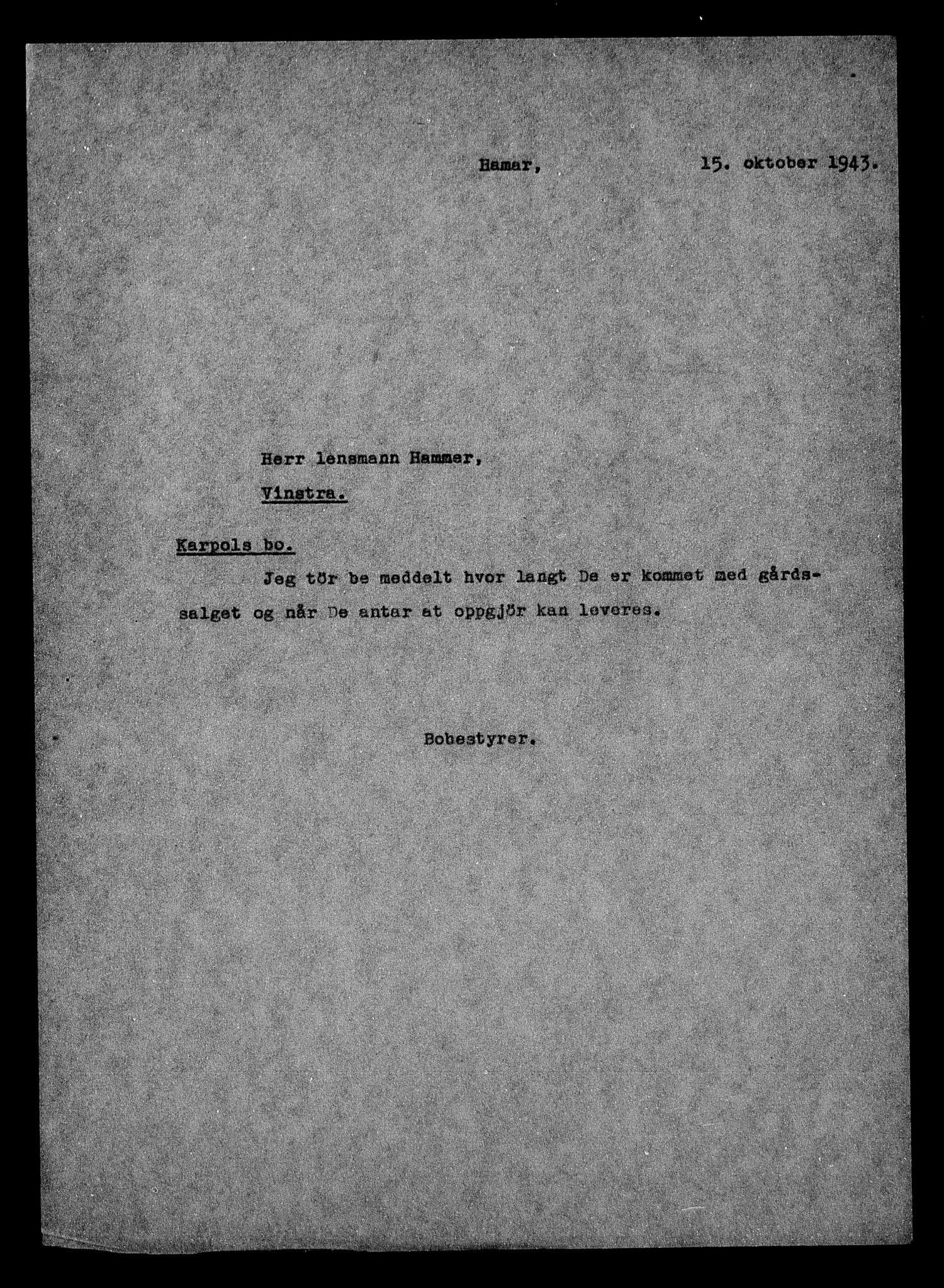 Justisdepartementet, Tilbakeføringskontoret for inndratte formuer, AV/RA-S-1564/H/Hc/Hcc/L0949: --, 1945-1947, s. 727