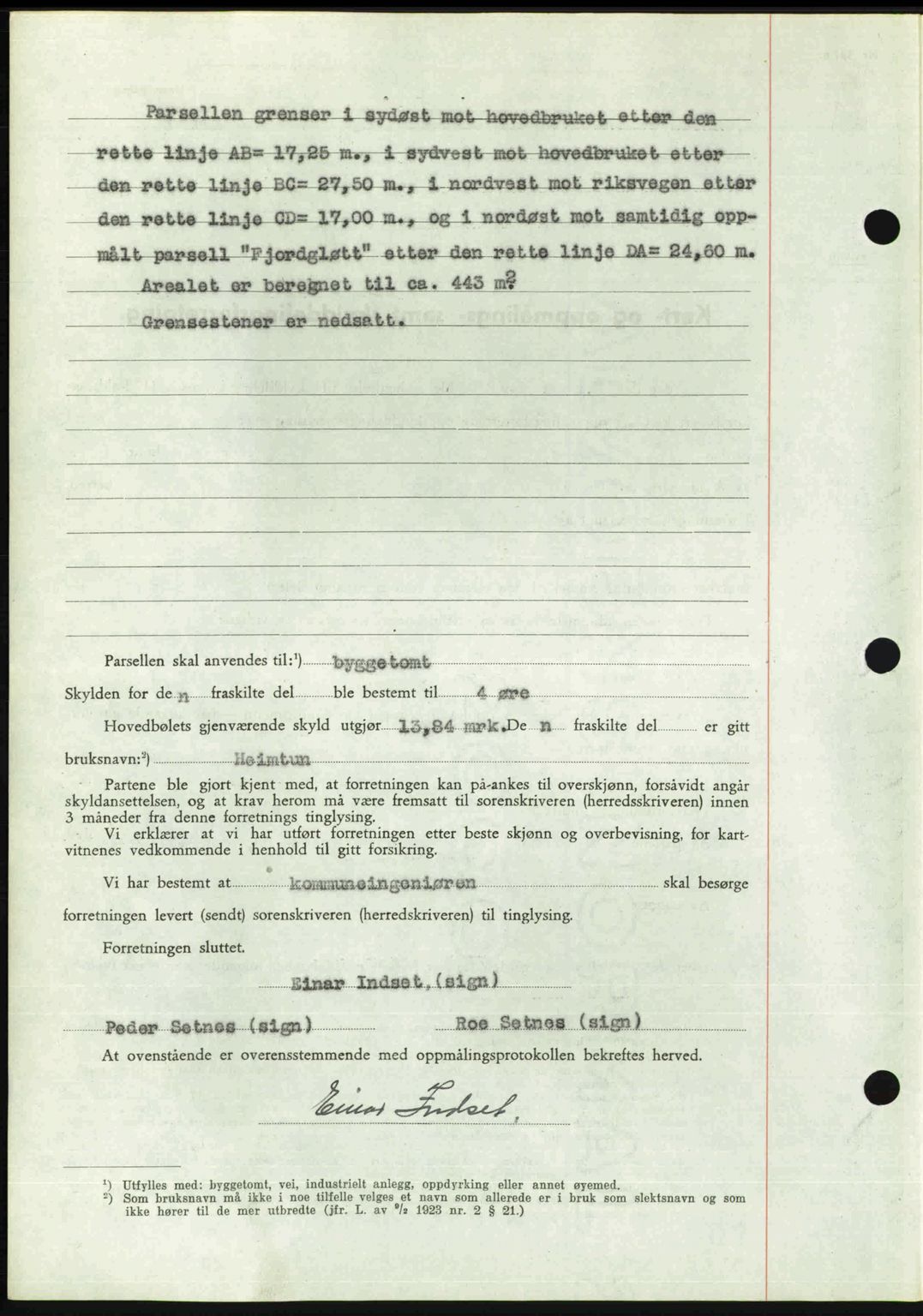 Romsdal sorenskriveri, AV/SAT-A-4149/1/2/2C: Pantebok nr. A21, 1946-1946, Dagboknr: 2181/1946