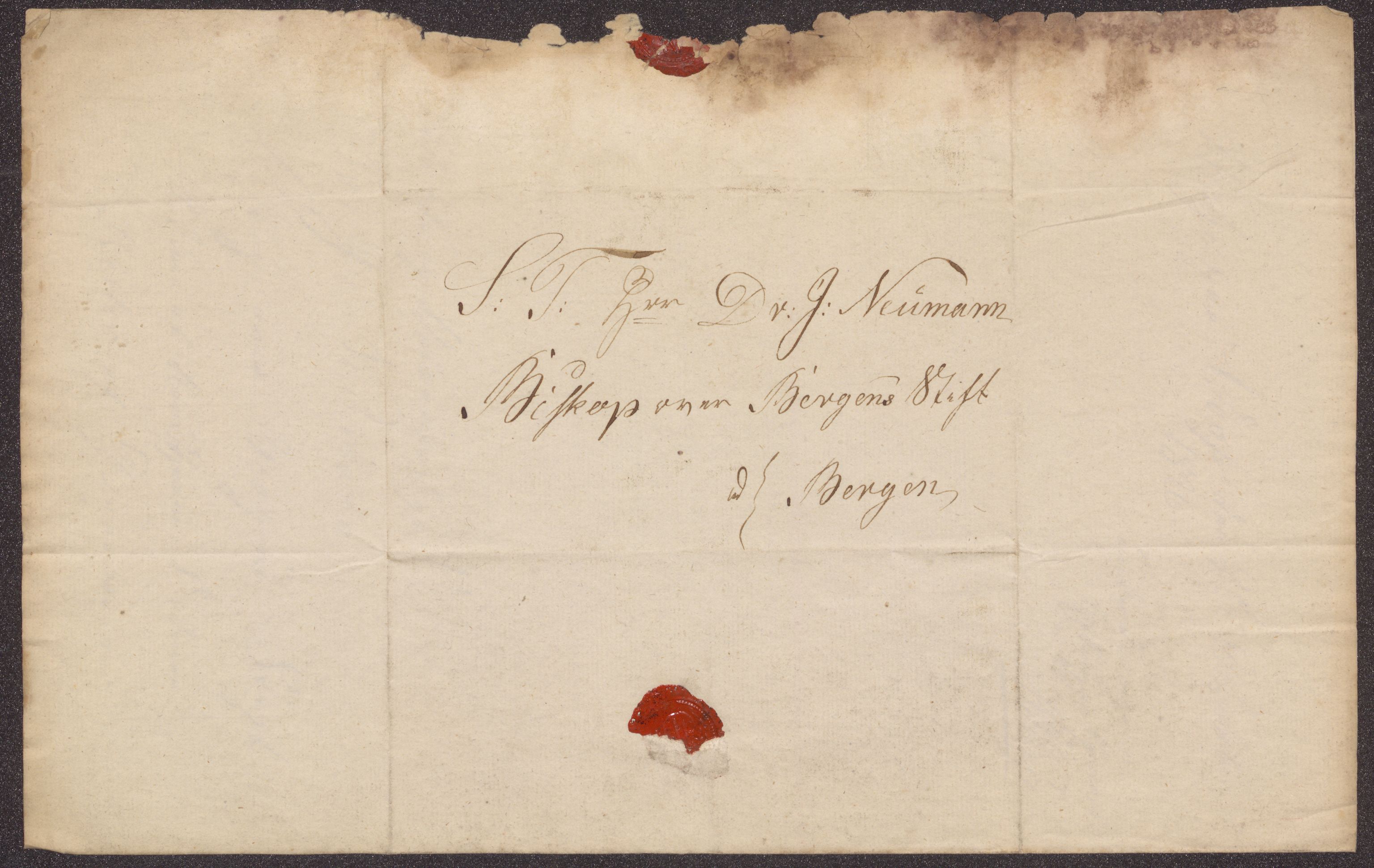 Bergens Museum, UMB/A007/D/Da/L0001/0003: Brevsamling 1822 - 1826 / Brevsamling 1826, 1826