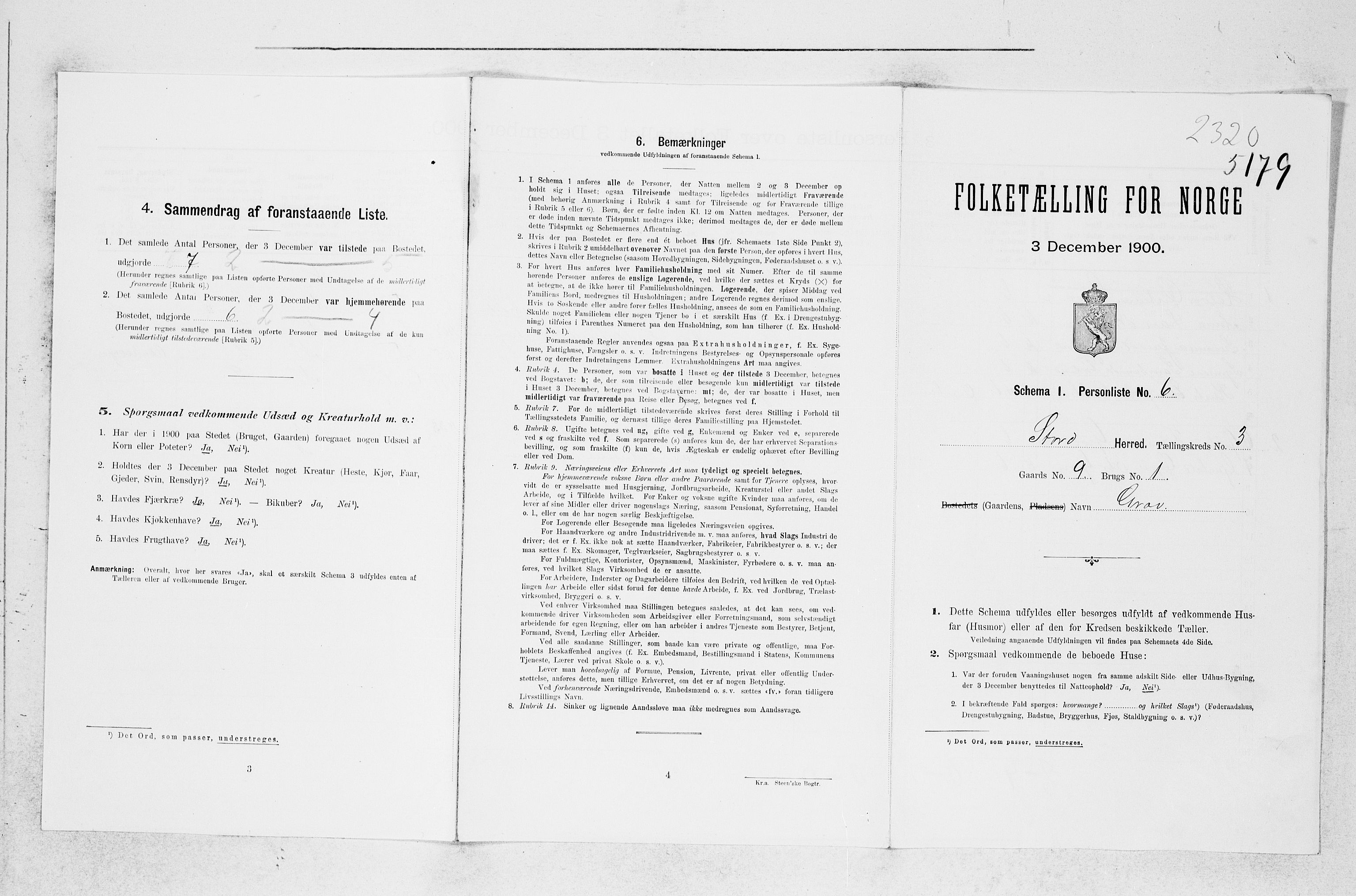 SAB, Folketelling 1900 for 1221 Stord herred, 1900, s. 305