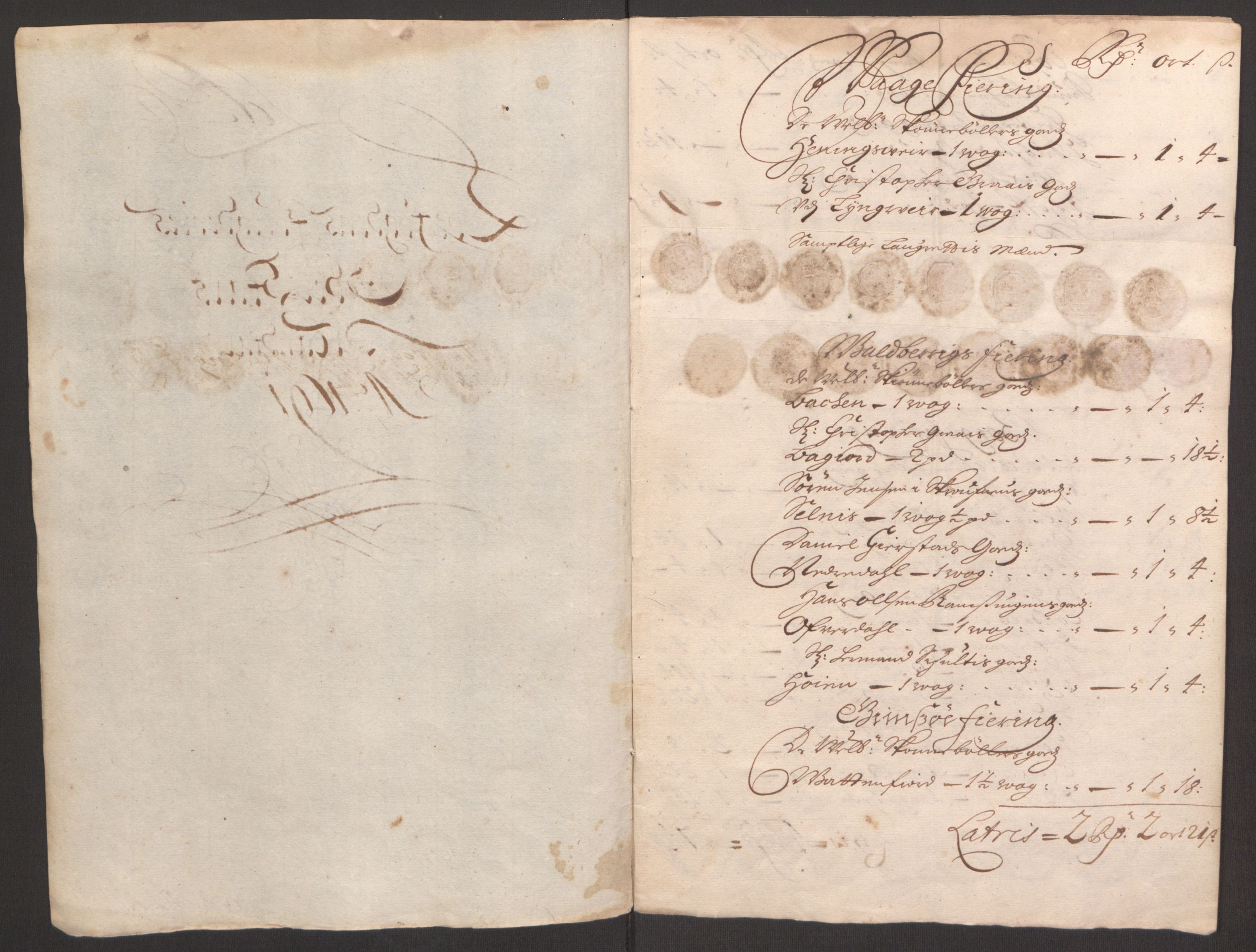 Rentekammeret inntil 1814, Reviderte regnskaper, Fogderegnskap, RA/EA-4092/R67/L4675: Fogderegnskap Vesterålen, Andenes og Lofoten, 1691-1693, s. 33