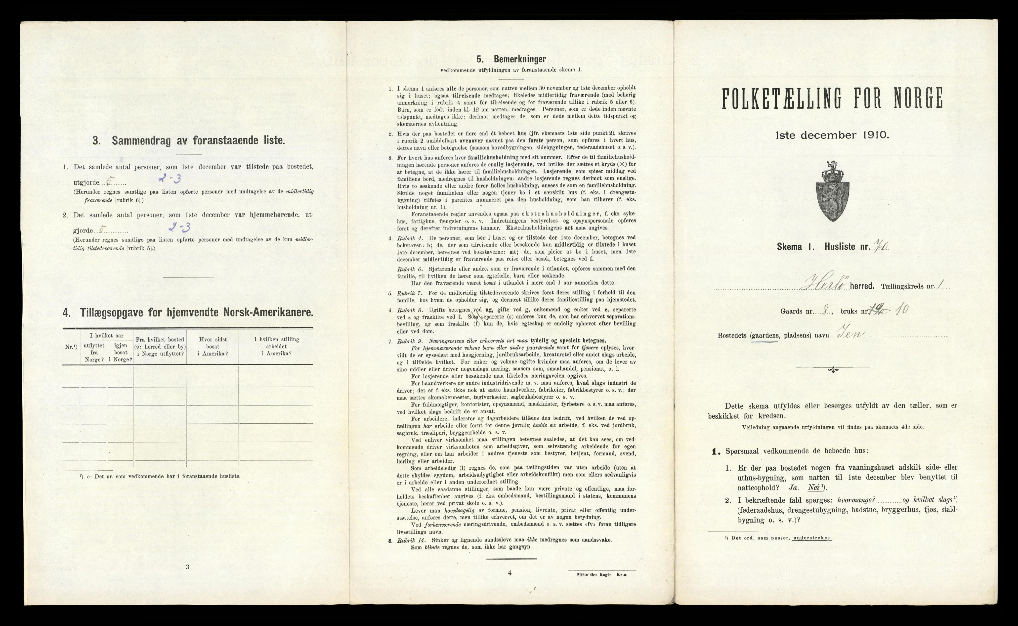 RA, Folketelling 1910 for 1258 Herdla herred, 1910, s. 176