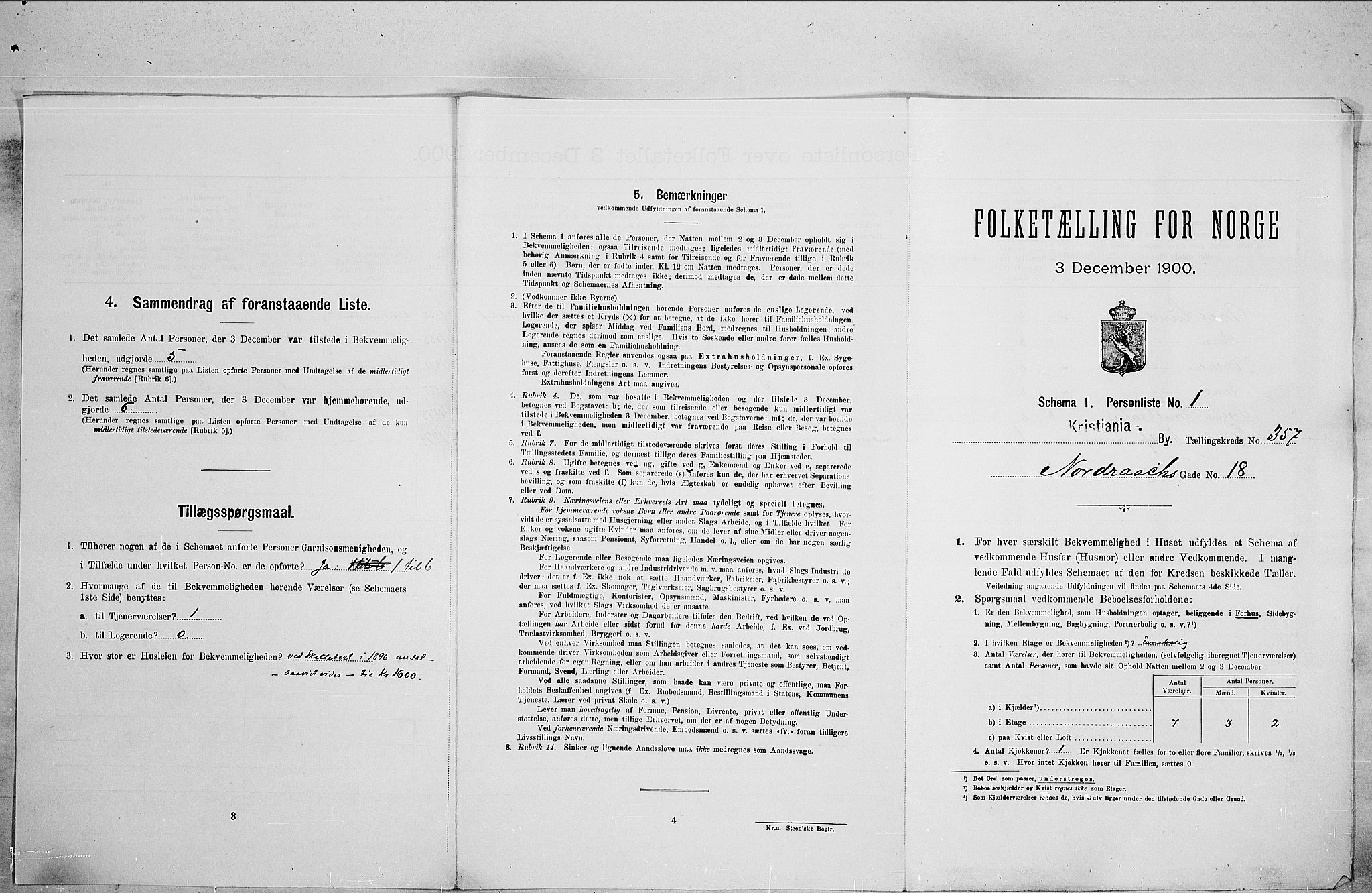 SAO, Folketelling 1900 for 0301 Kristiania kjøpstad, 1900, s. 66127