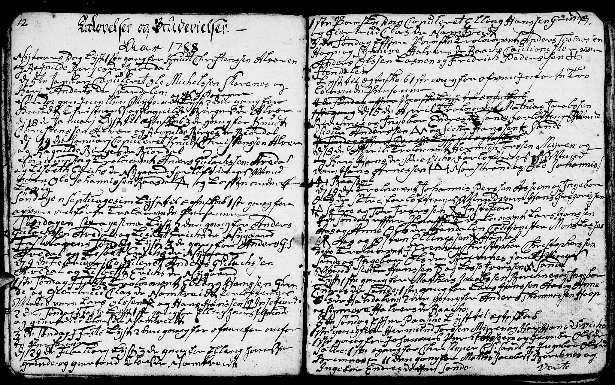 Gulen sokneprestembete, AV/SAB-A-80201/H/Hab: Klokkerbok nr. A 1, 1786-1791, s. 49