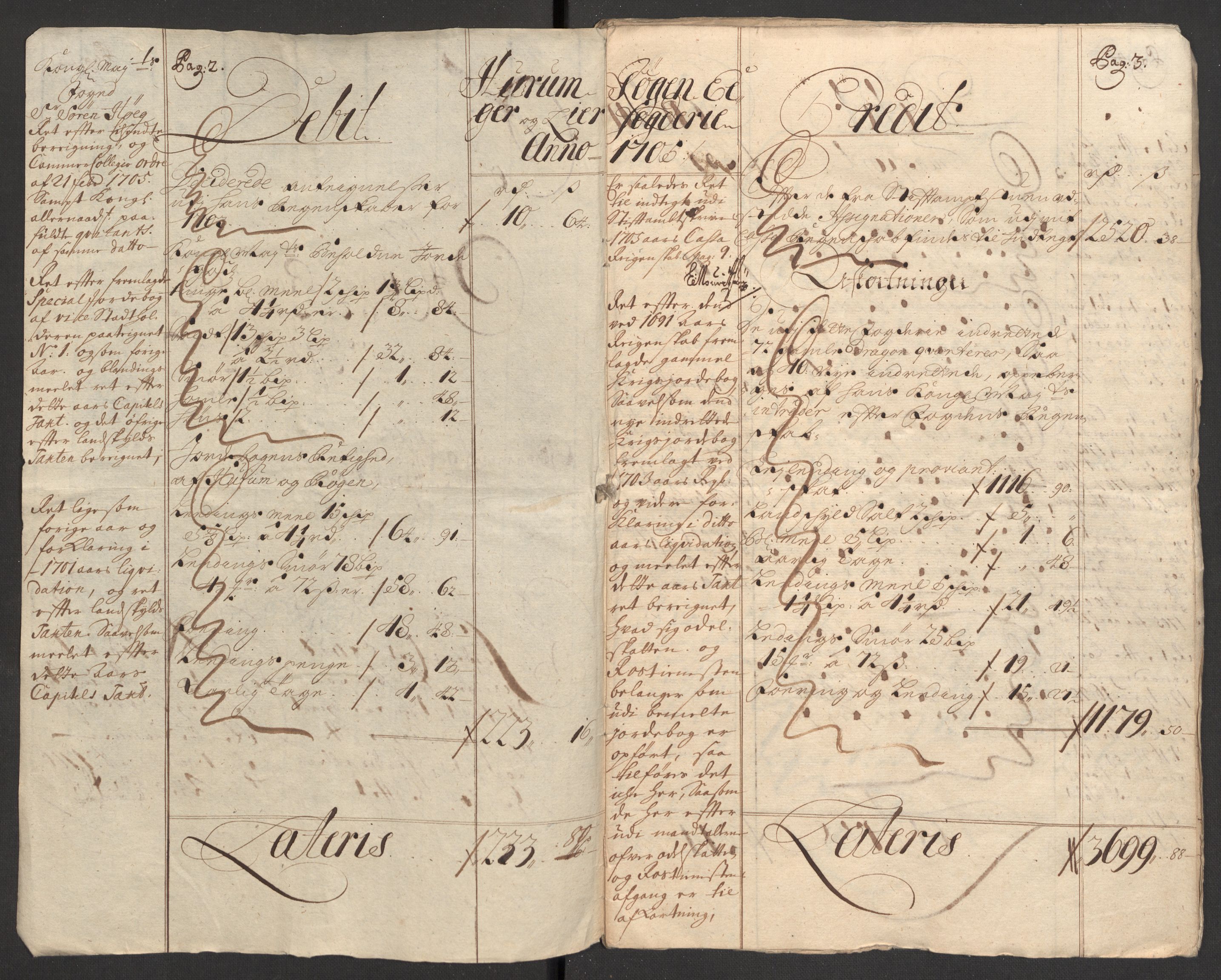 Rentekammeret inntil 1814, Reviderte regnskaper, Fogderegnskap, AV/RA-EA-4092/R30/L1700: Fogderegnskap Hurum, Røyken, Eiker og Lier, 1704-1705, s. 241