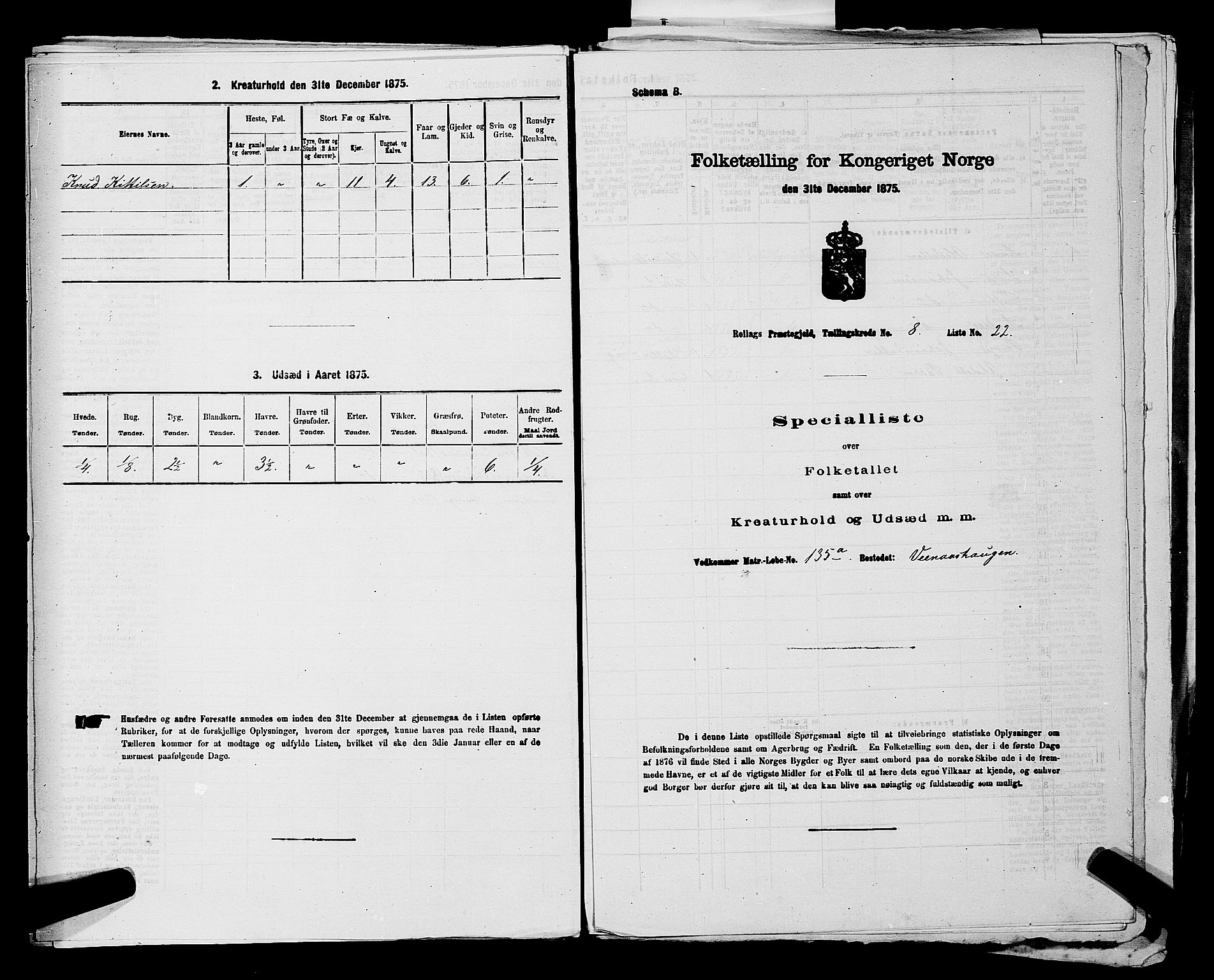 SAKO, Folketelling 1875 for 0632P Rollag prestegjeld, 1875, s. 561