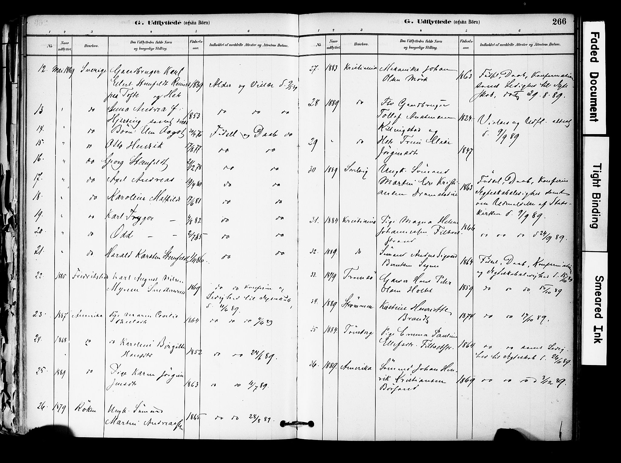 Hurum kirkebøker, AV/SAKO-A-229/F/Fa/L0014: Ministerialbok nr. 14, 1882-1895, s. 266