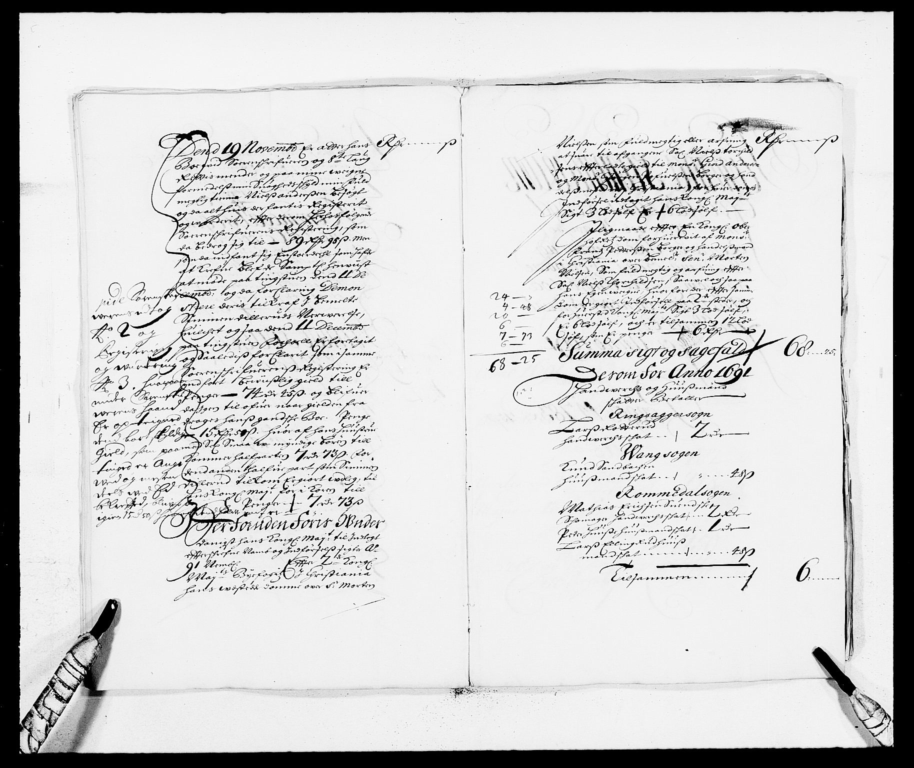 Rentekammeret inntil 1814, Reviderte regnskaper, Fogderegnskap, AV/RA-EA-4092/R16/L1030: Fogderegnskap Hedmark, 1689-1691, s. 309
