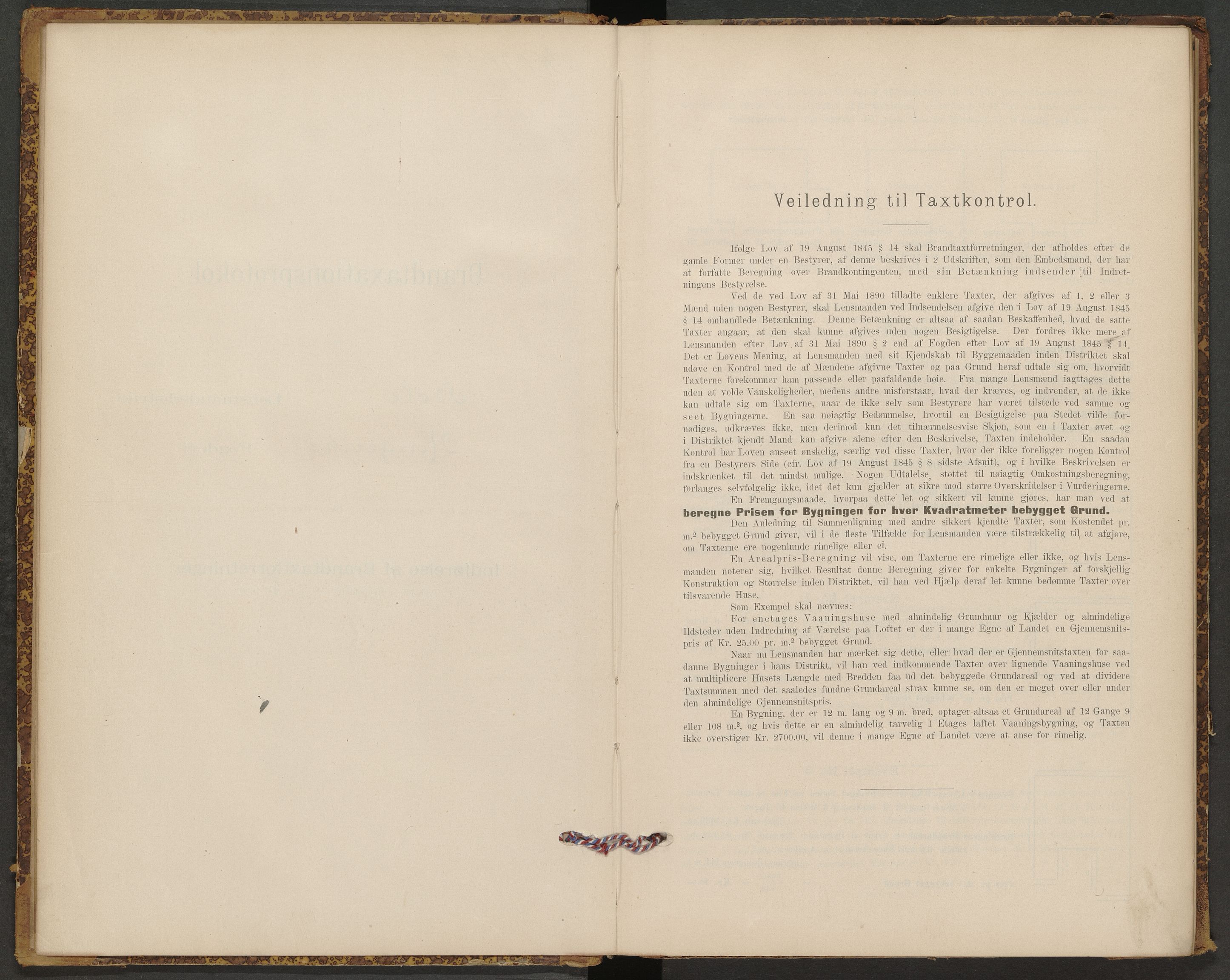 Hole lensmannskontor, AV/SAKO-A-513/Y/Yc/Ycb/L0001: Skjematakstprotokoller, 1895-1907