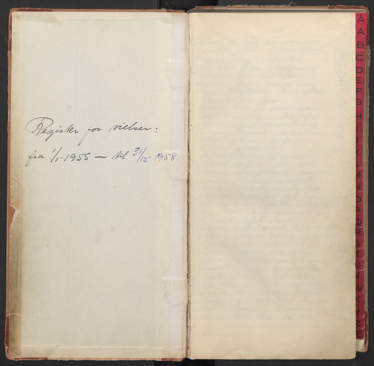 Oslo byfogd avd. I, AV/SAO-A-10220/L/La/L0009: Vigselsregister, 1955-1958, s. 2