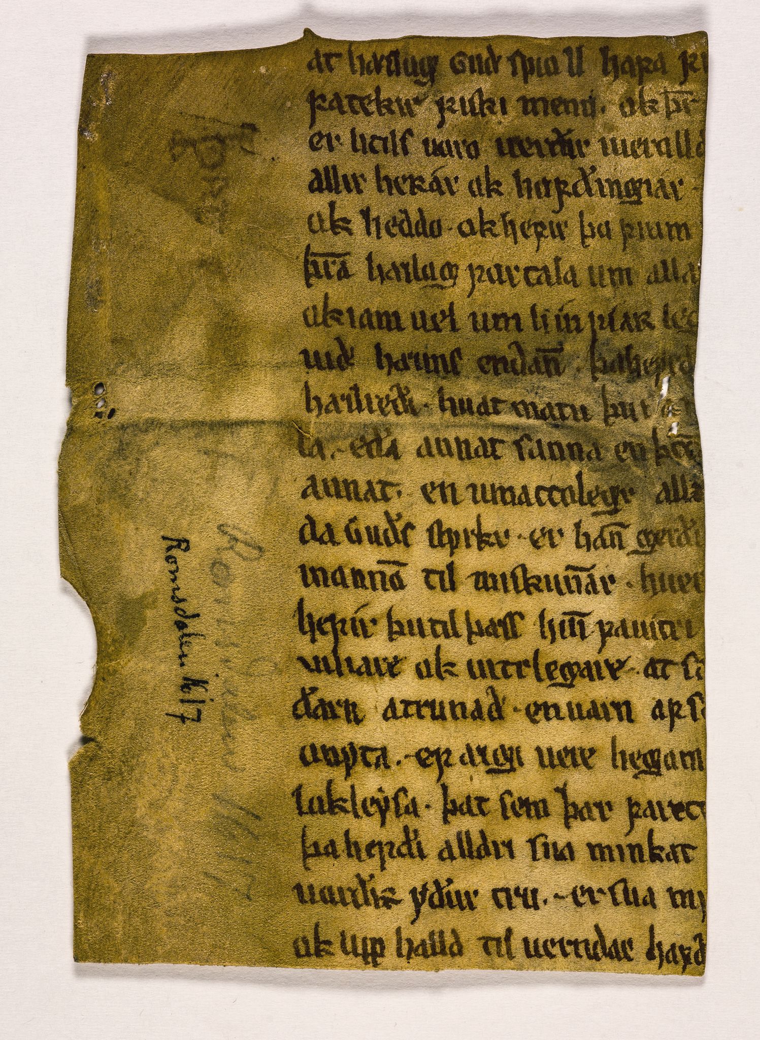 Riksarkivets diplomsamling, AV/RA-EA-5965/F26/L0005: Norrøne membranfragmenter bestand 51-66, 1100-1536, s. 150