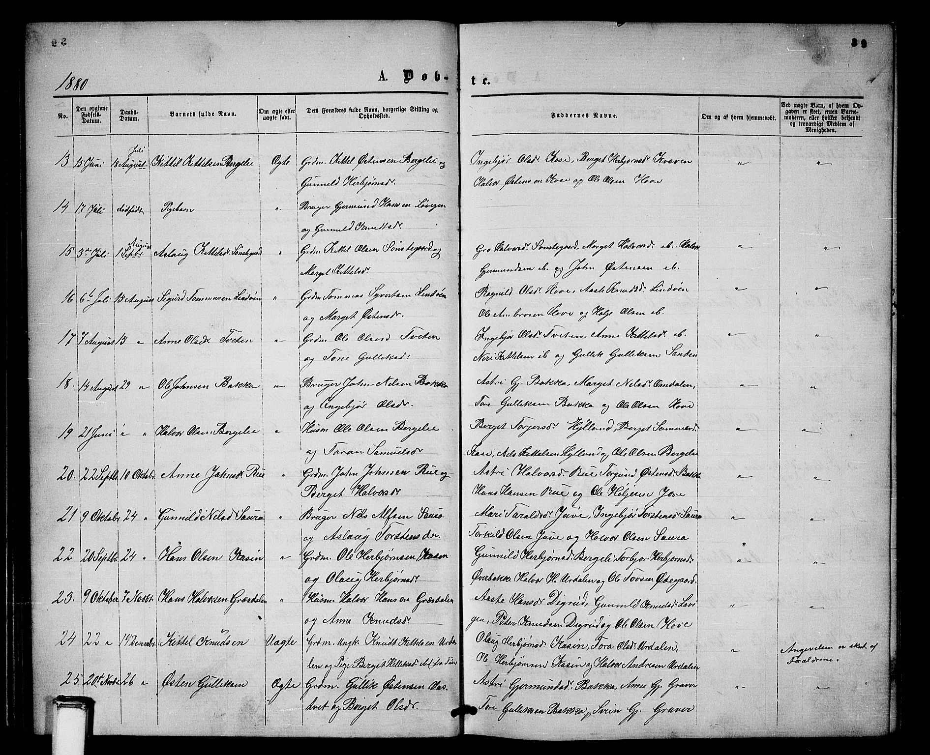 Gransherad kirkebøker, AV/SAKO-A-267/G/Gb/L0002: Klokkerbok nr. II 2, 1860-1886, s. 39