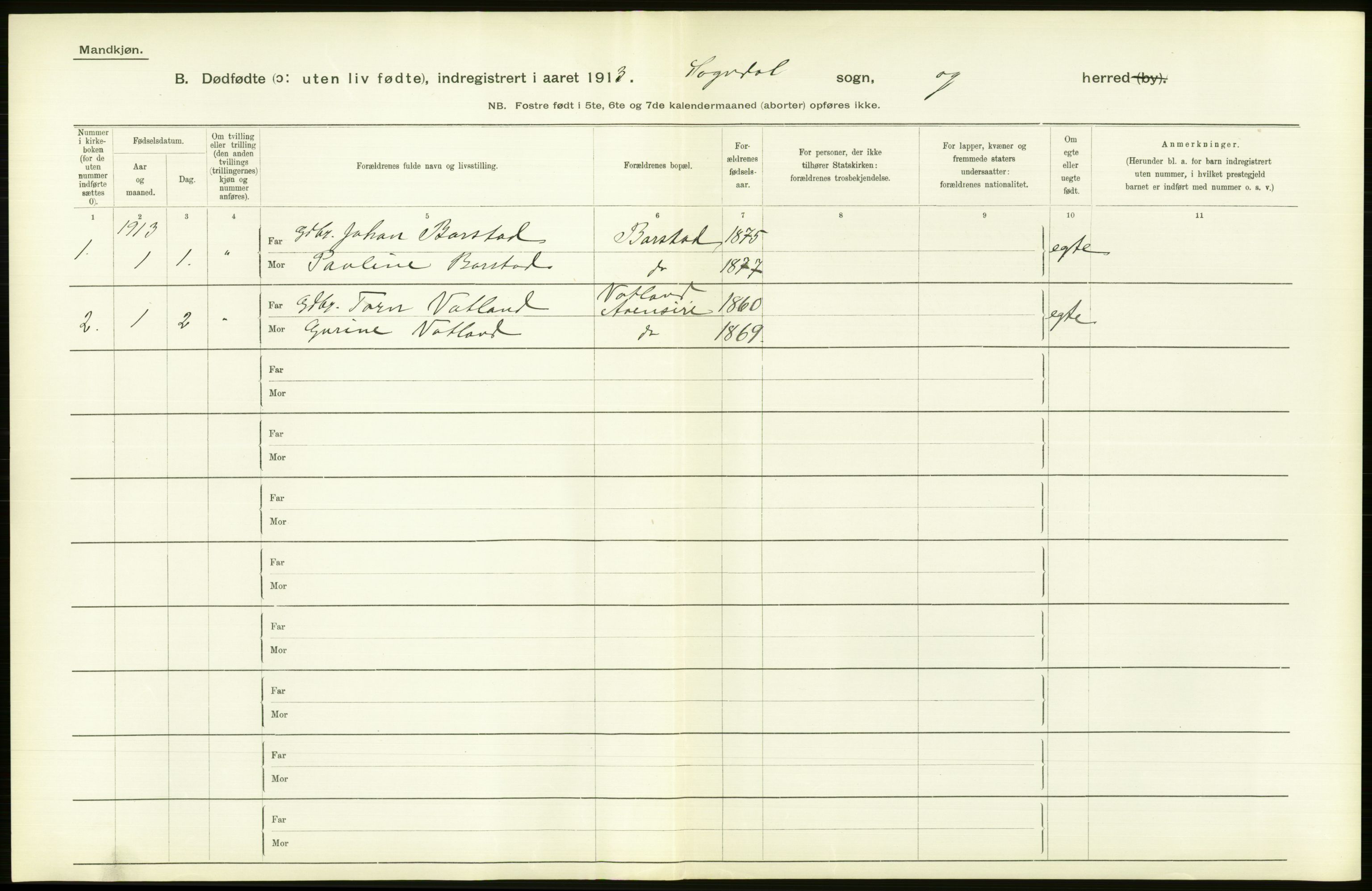 Statistisk sentralbyrå, Sosiodemografiske emner, Befolkning, RA/S-2228/D/Df/Dfb/Dfbc/L0027: Stavanger amt: Døde, dødfødte. bygder og byer., 1913, s. 184