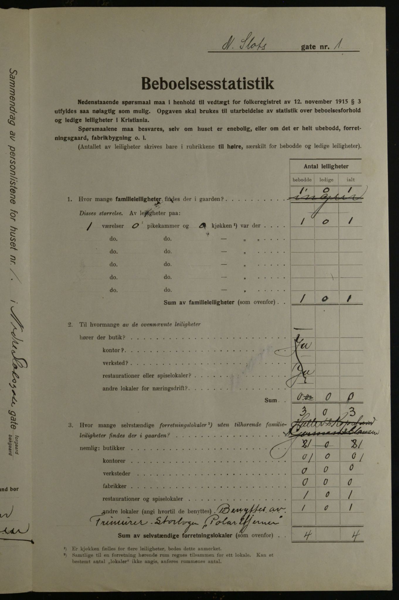 OBA, Kommunal folketelling 1.12.1923 for Kristiania, 1923, s. 76443