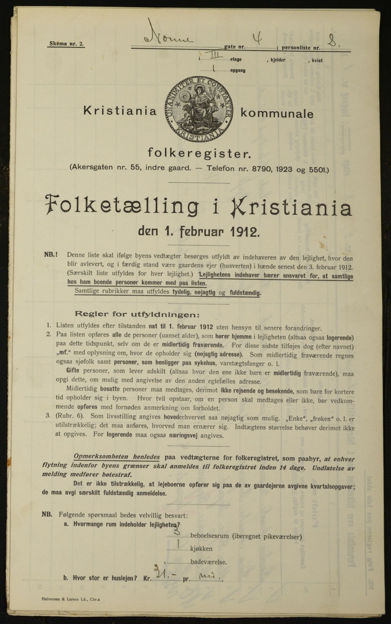 OBA, Kommunal folketelling 1.2.1912 for Kristiania, 1912, s. 71959