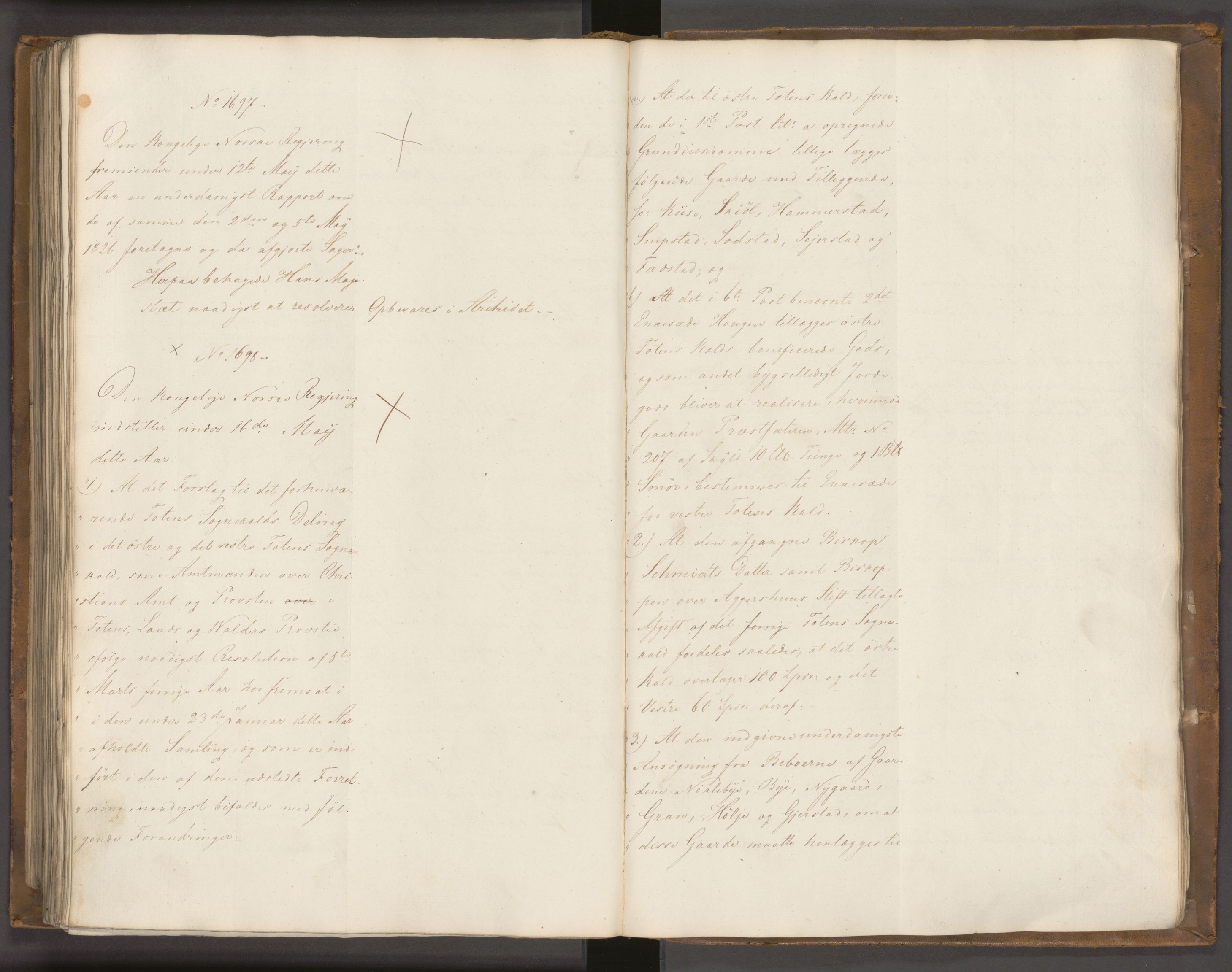 Statsrådssekretariatet, AV/RA-S-1001/A/Ab/L0022: Kgl. res. nr. 1210-1721, 1. halvår, 1826