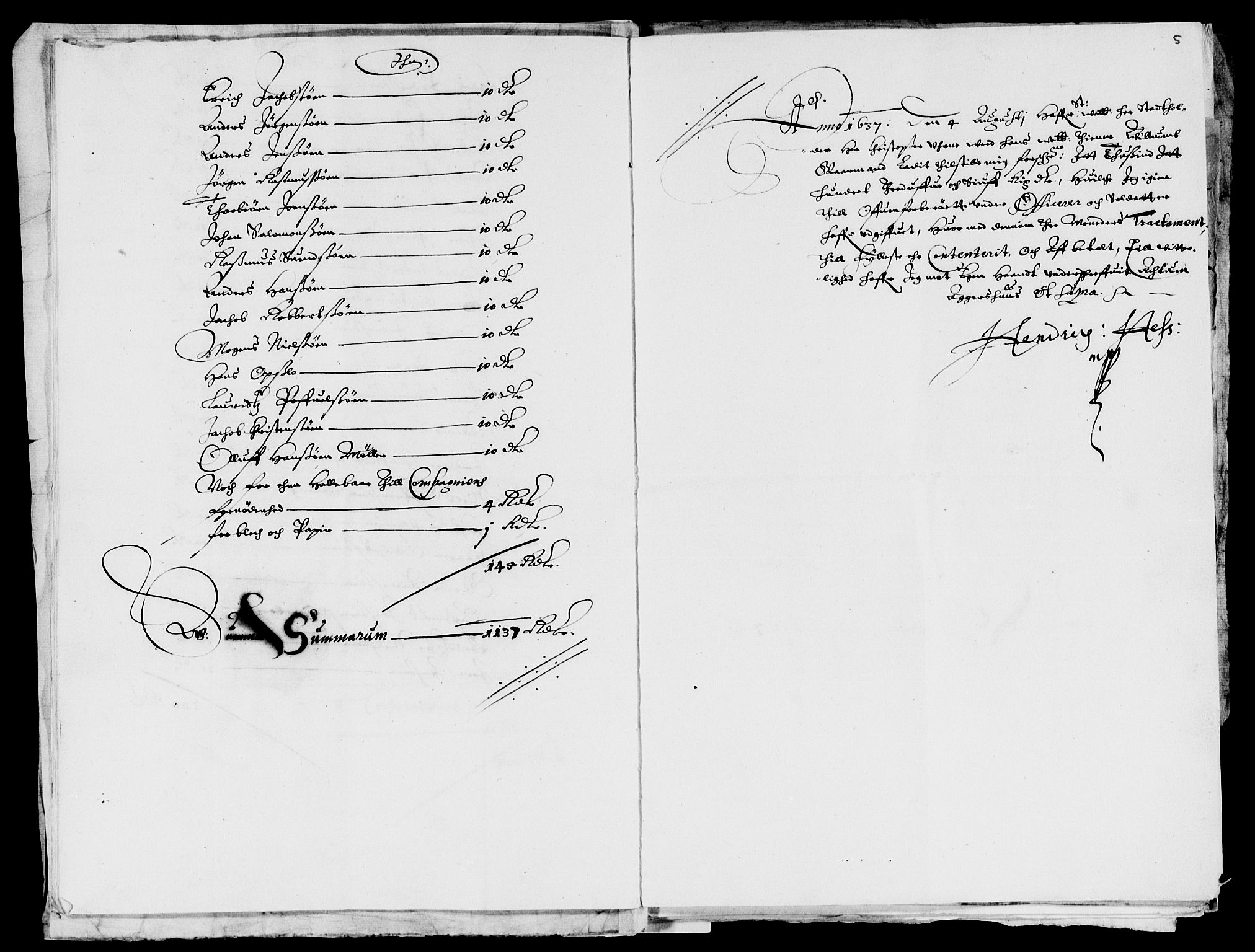 Rentekammeret inntil 1814, Reviderte regnskaper, Lensregnskaper, AV/RA-EA-5023/R/Rb/Rba/L0137: Akershus len, 1637-1638