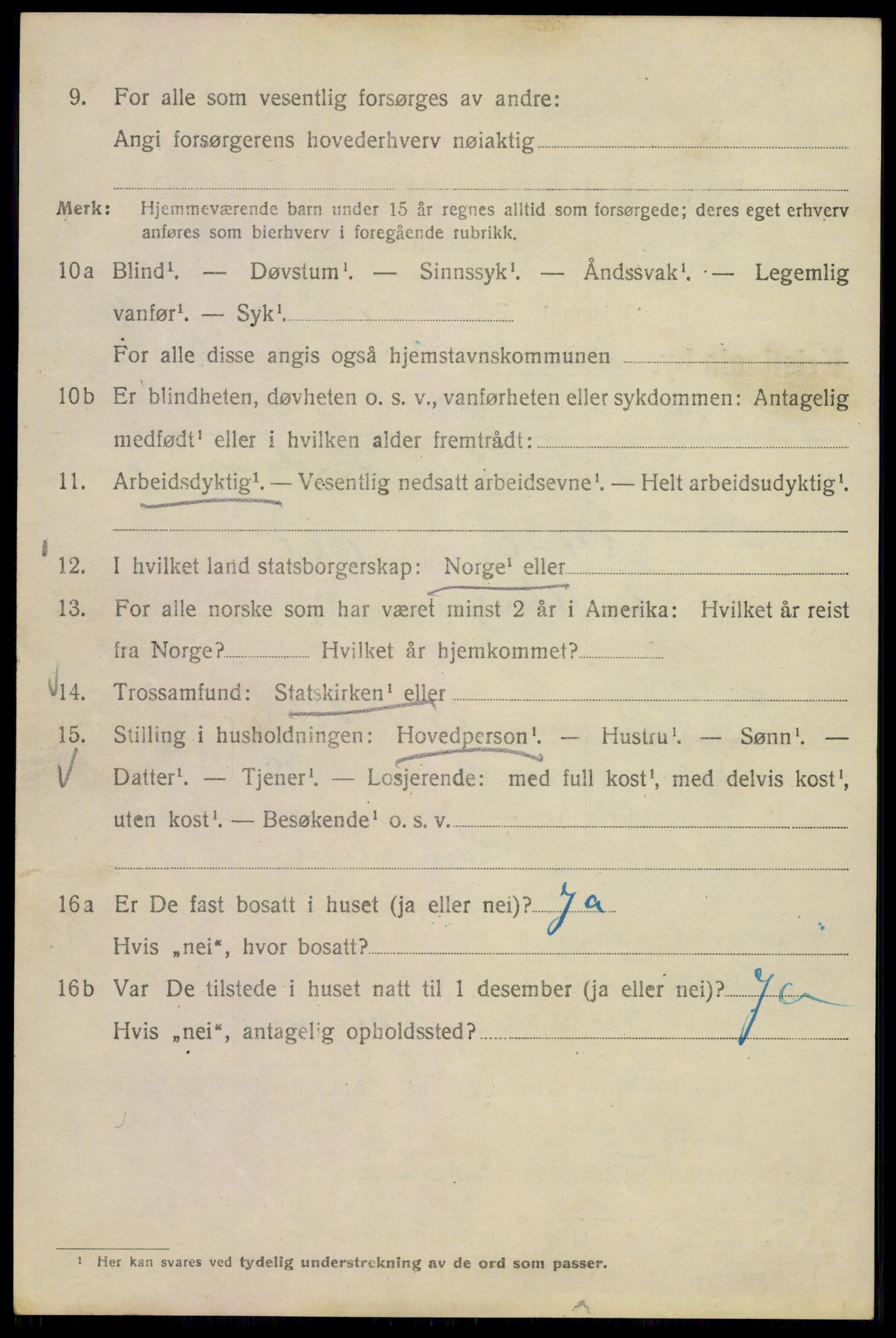 SAO, Folketelling 1920 for 0301 Kristiania kjøpstad, 1920, s. 329510