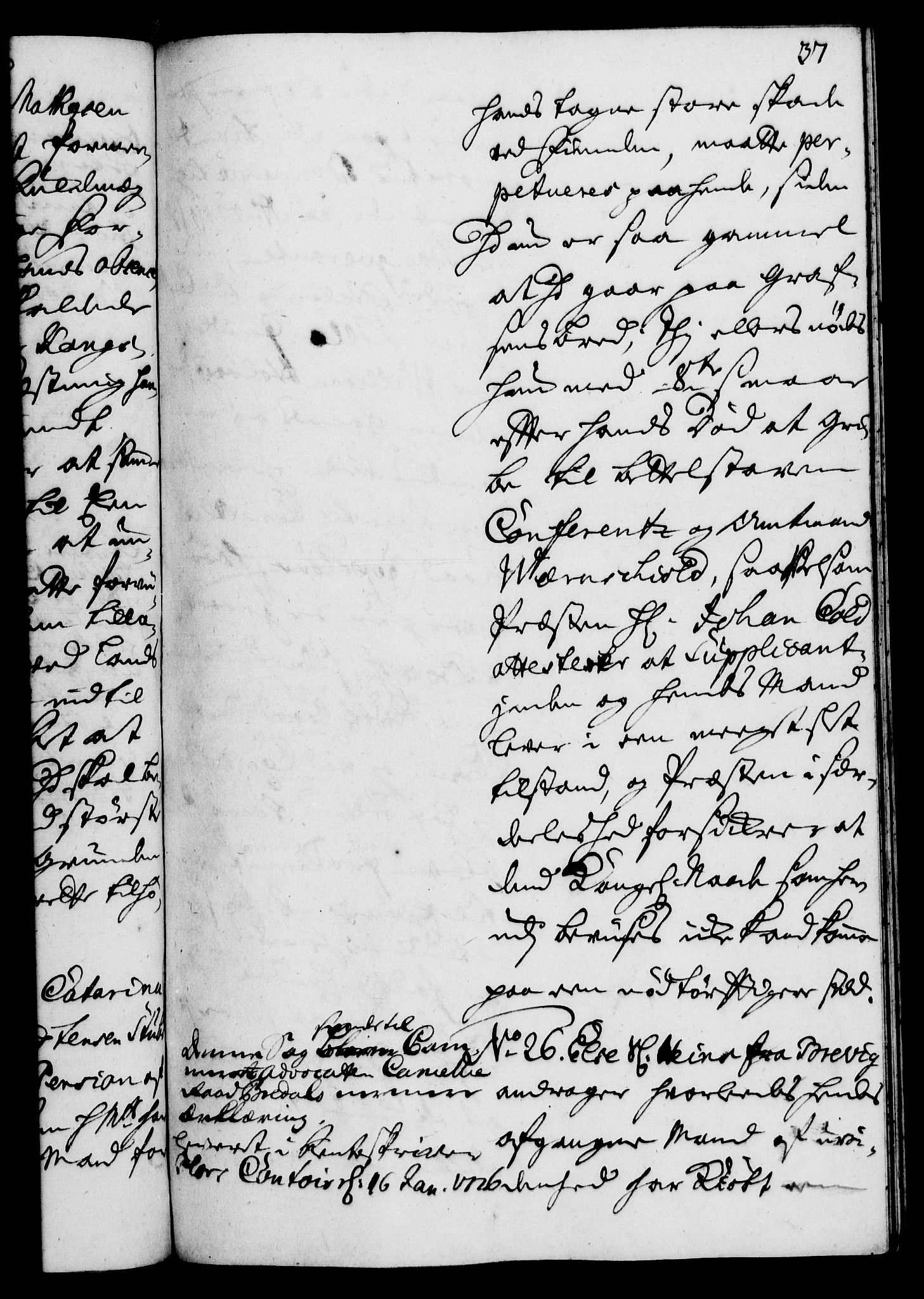 Rentekammeret, Kammerkanselliet, RA/EA-3111/G/Gh/Gha/L0008: Norsk ekstraktmemorialprotokoll (merket RK 53.53), 1725-1726, s. 37