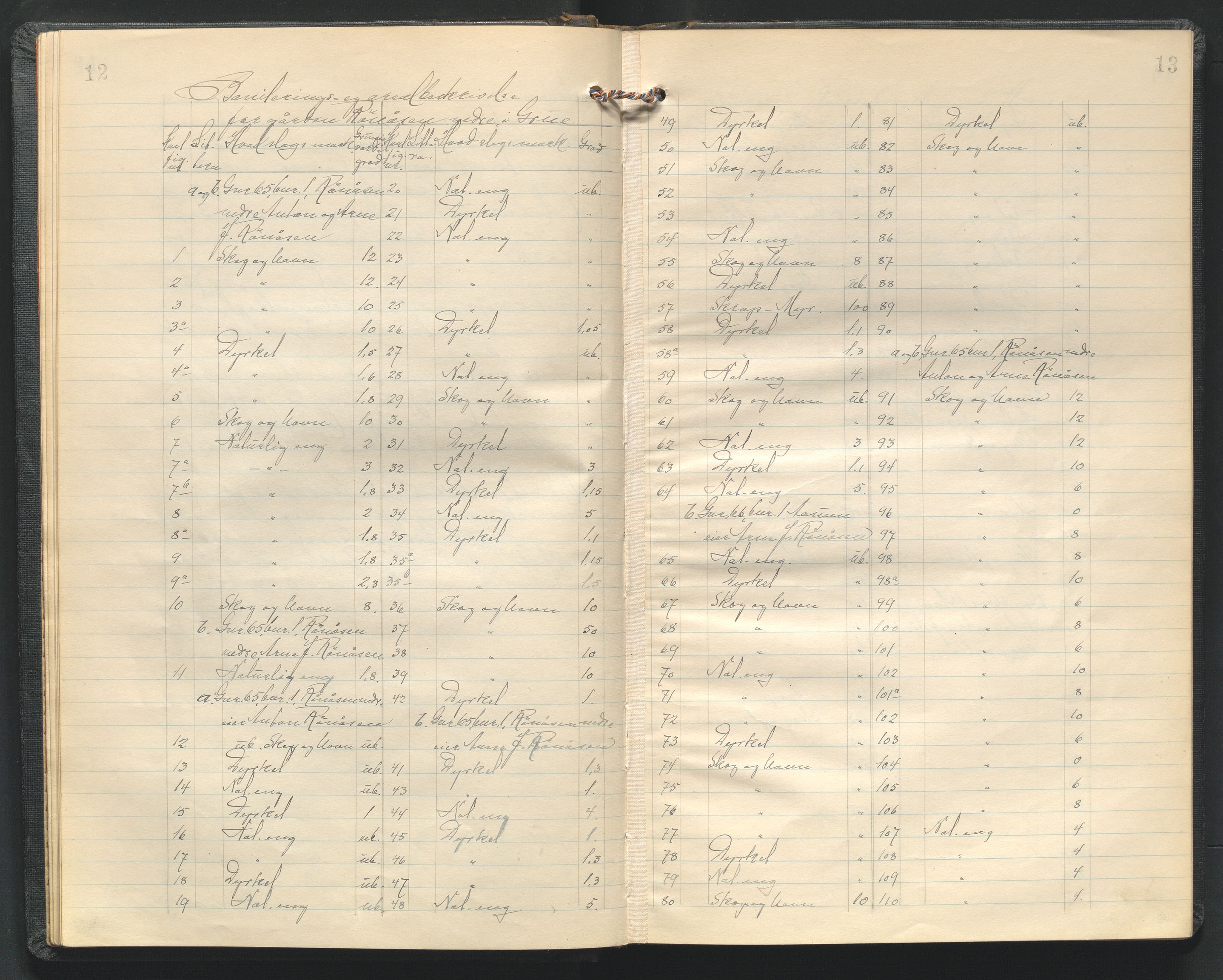 Hedmark og Østerdal jordskifterett, AV/SAH-JORDSKIFTEH-002/G/Ga/L0012/0001: Rettsbøker / Rettsbok - I, 1932-1935, s. 12-13