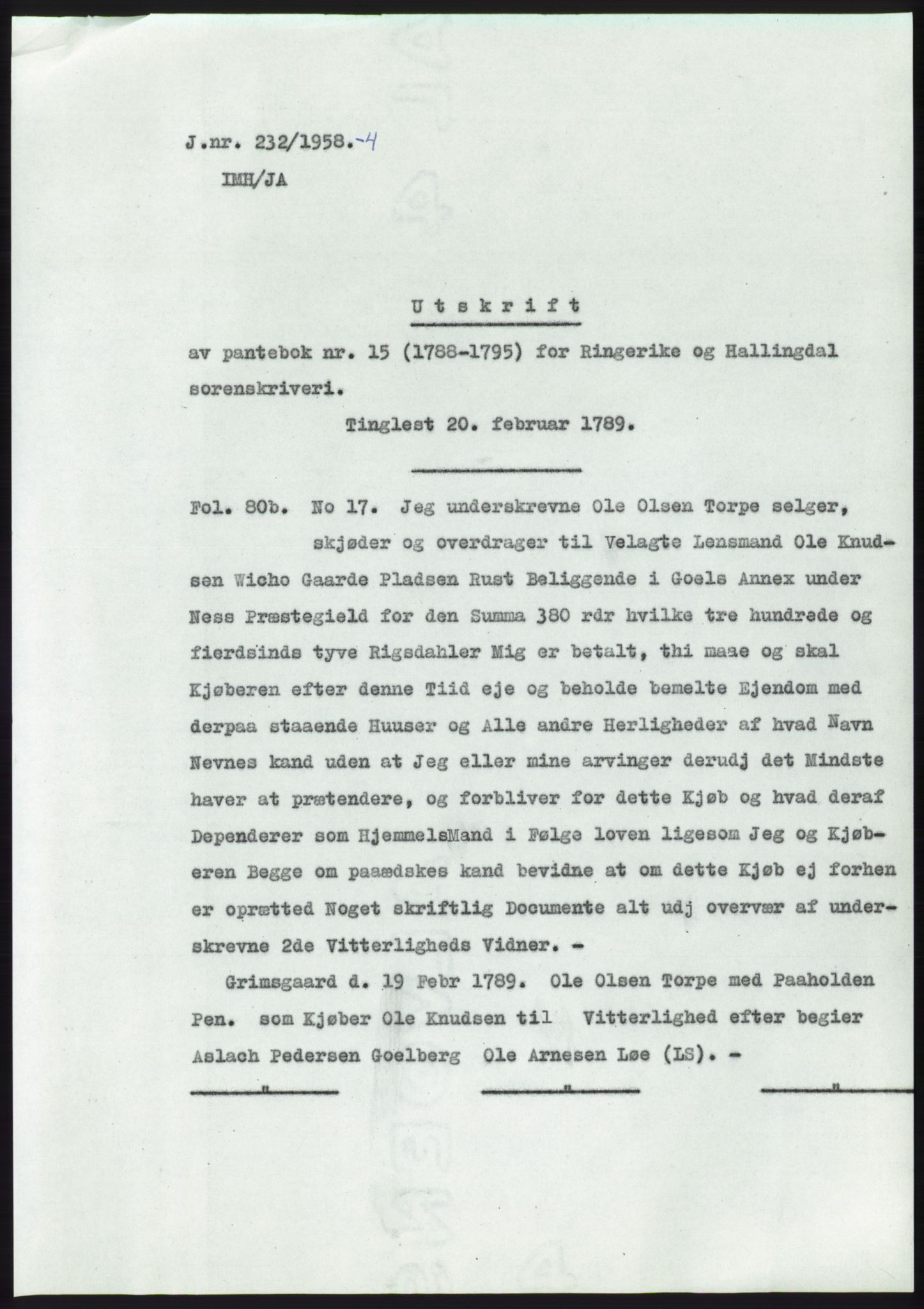 Statsarkivet i Kongsberg, SAKO/A-0001, 1958, s. 72