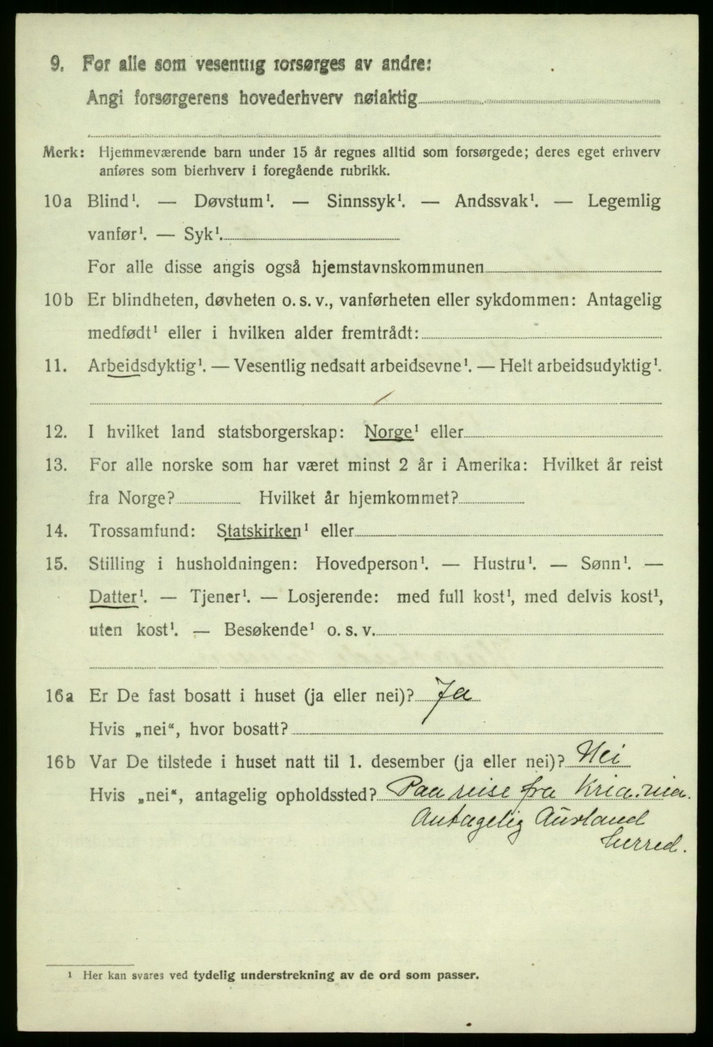 SAB, Folketelling 1920 for 1419 Leikanger herred, 1920, s. 3593